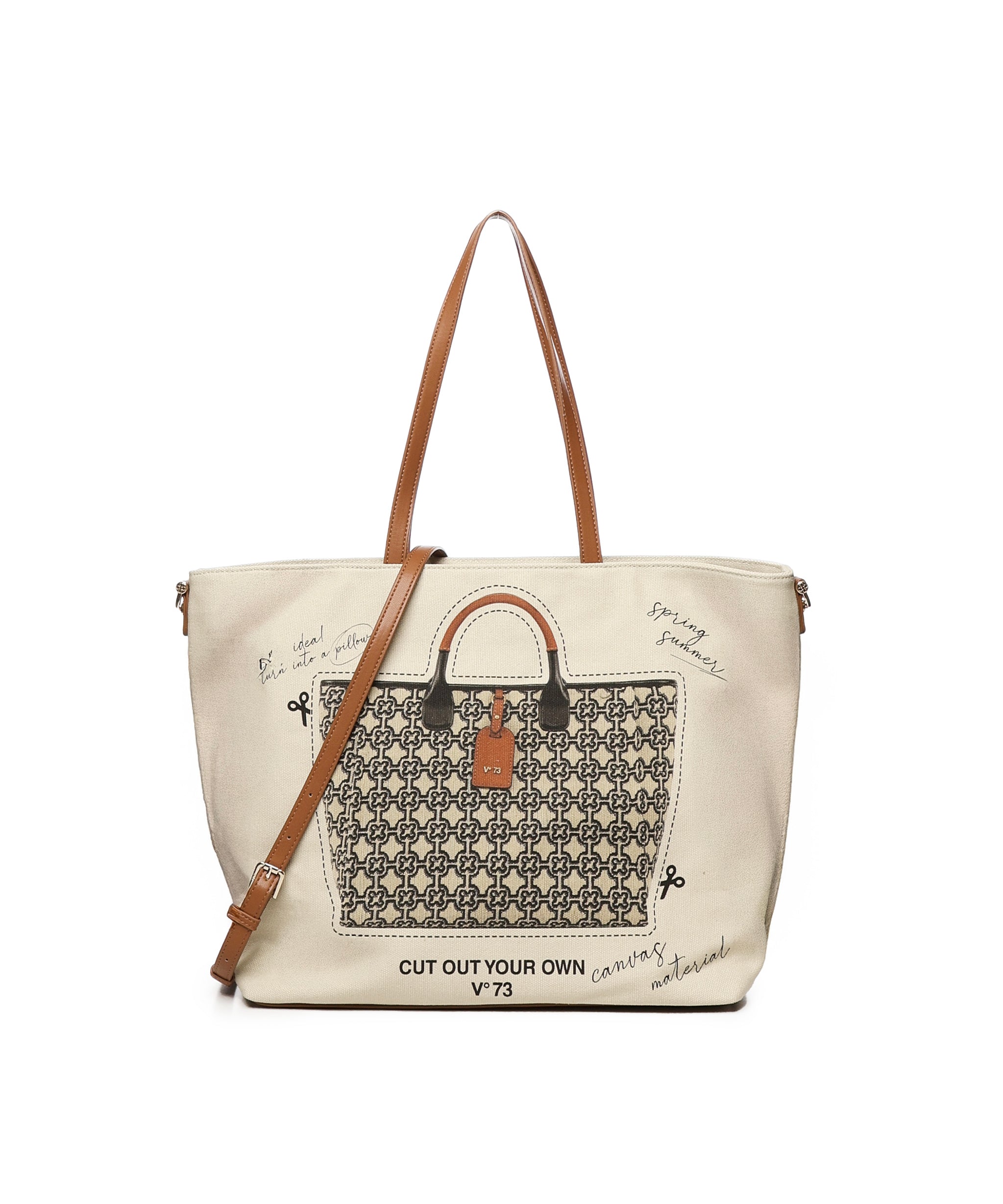 Tote bag Future 73BS8VJ01 FUTURENATUR/MULTICOLOR V° 73 