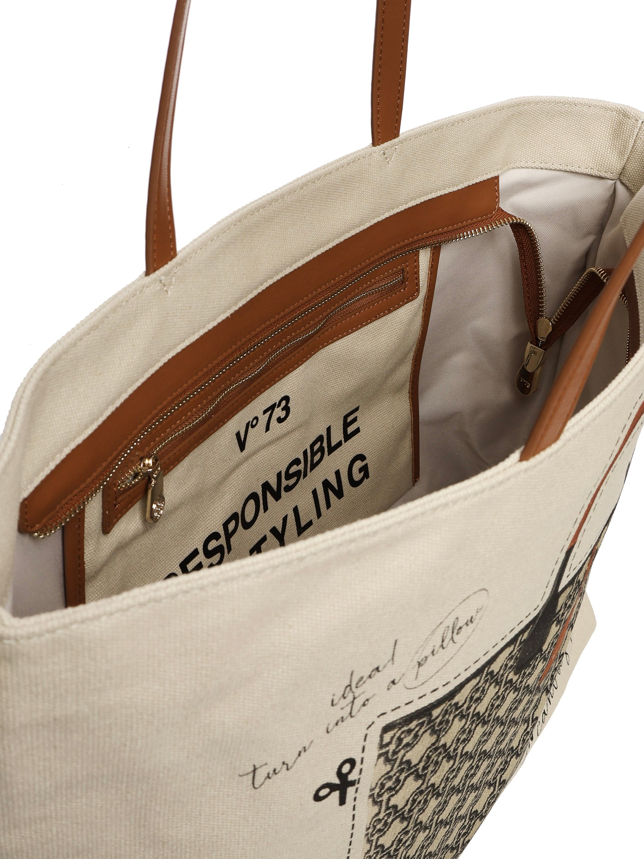 Tote bag Future 73BS8VJ01 FUTURENATUR/MULTICOLOR V° 73 