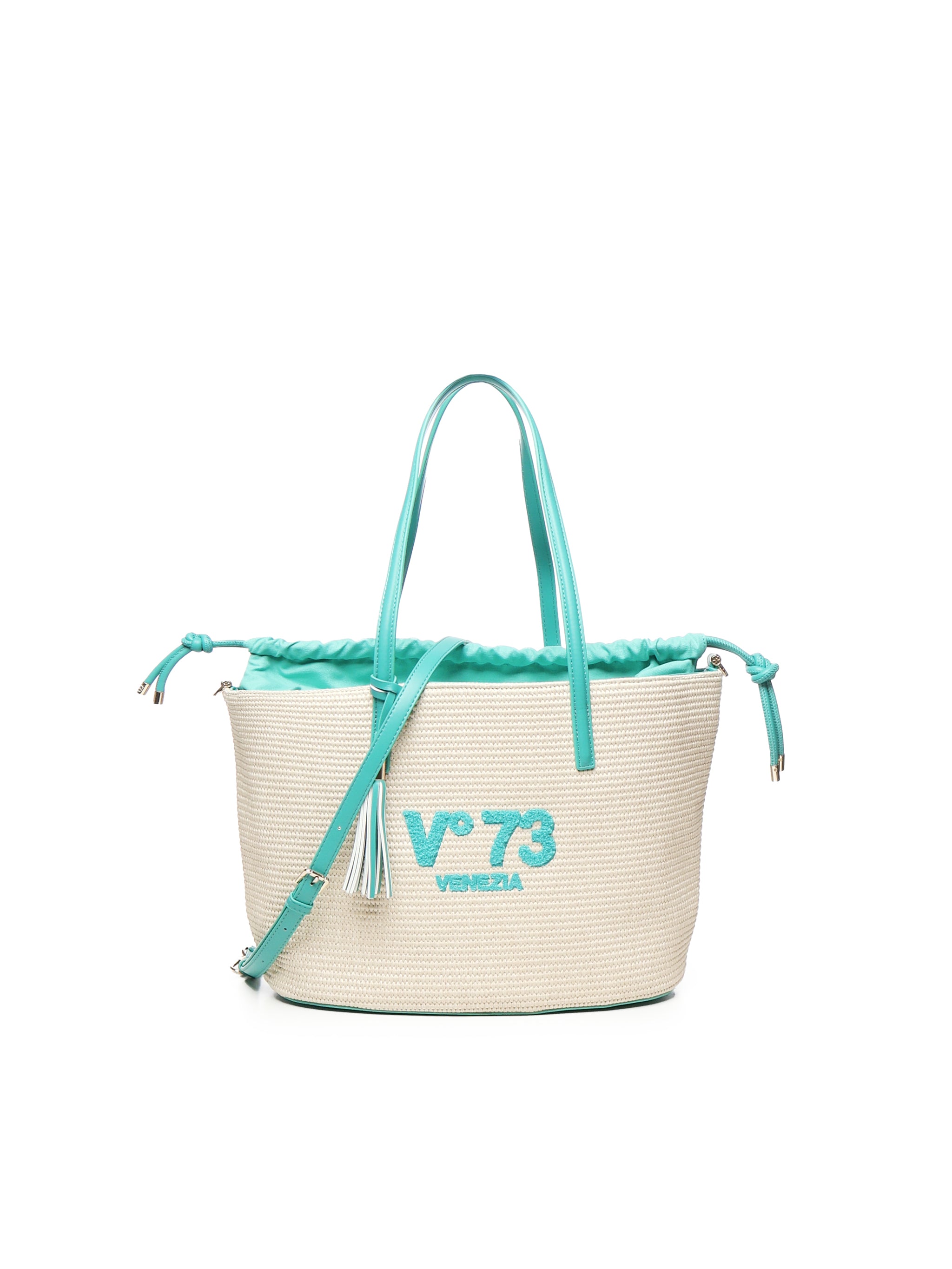 Borsa Tote Inge 73BS8VL01 INGEOFF WHITE/SMERALDO V° 73 