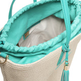 Borsa Tote Inge 73BS8VL01 INGEOFF WHITE/SMERALDO V° 73 