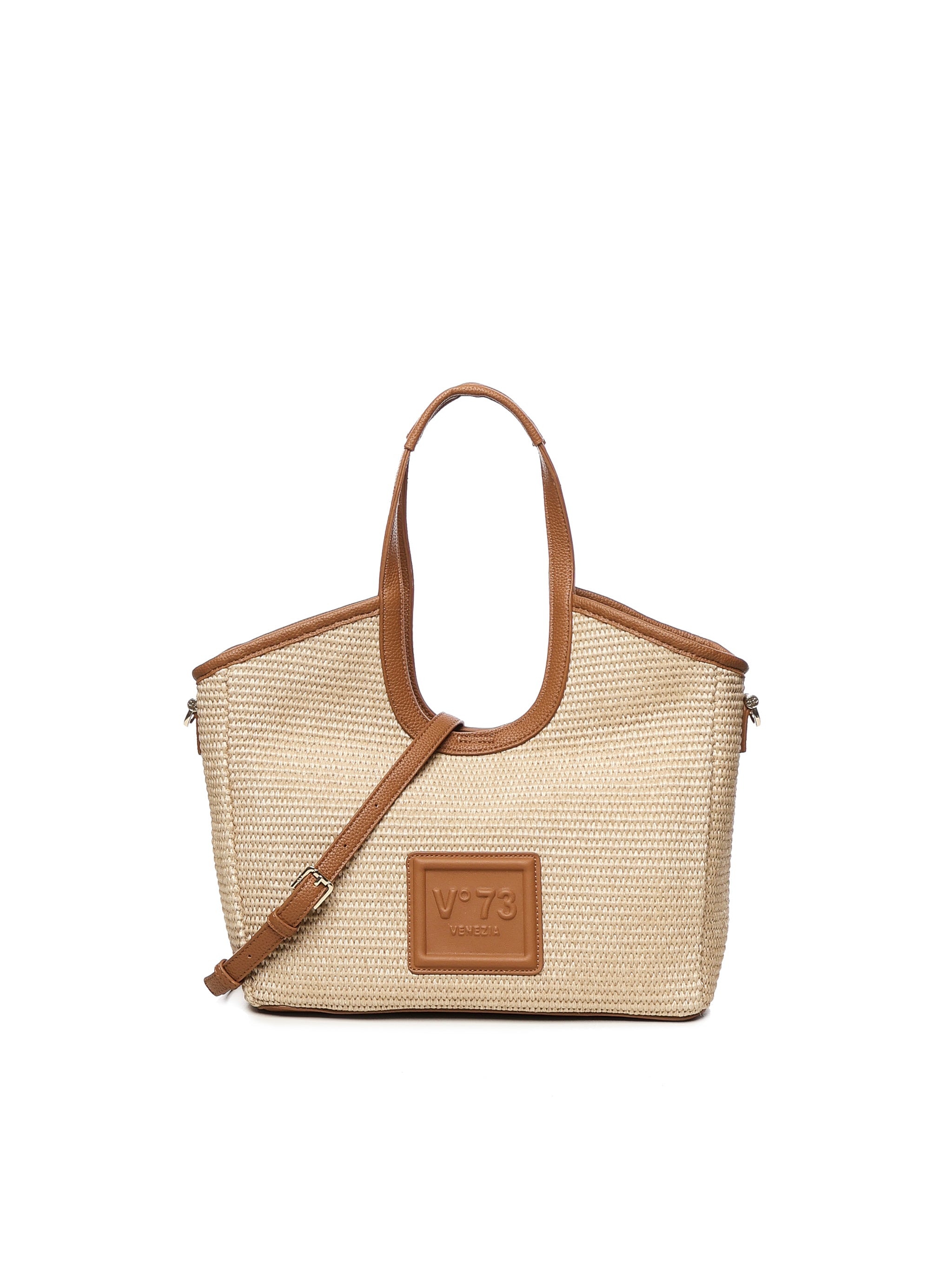 Tote bag Jenny 73BS8VR02P JENNYNATURALE/CUOIO V° 73 