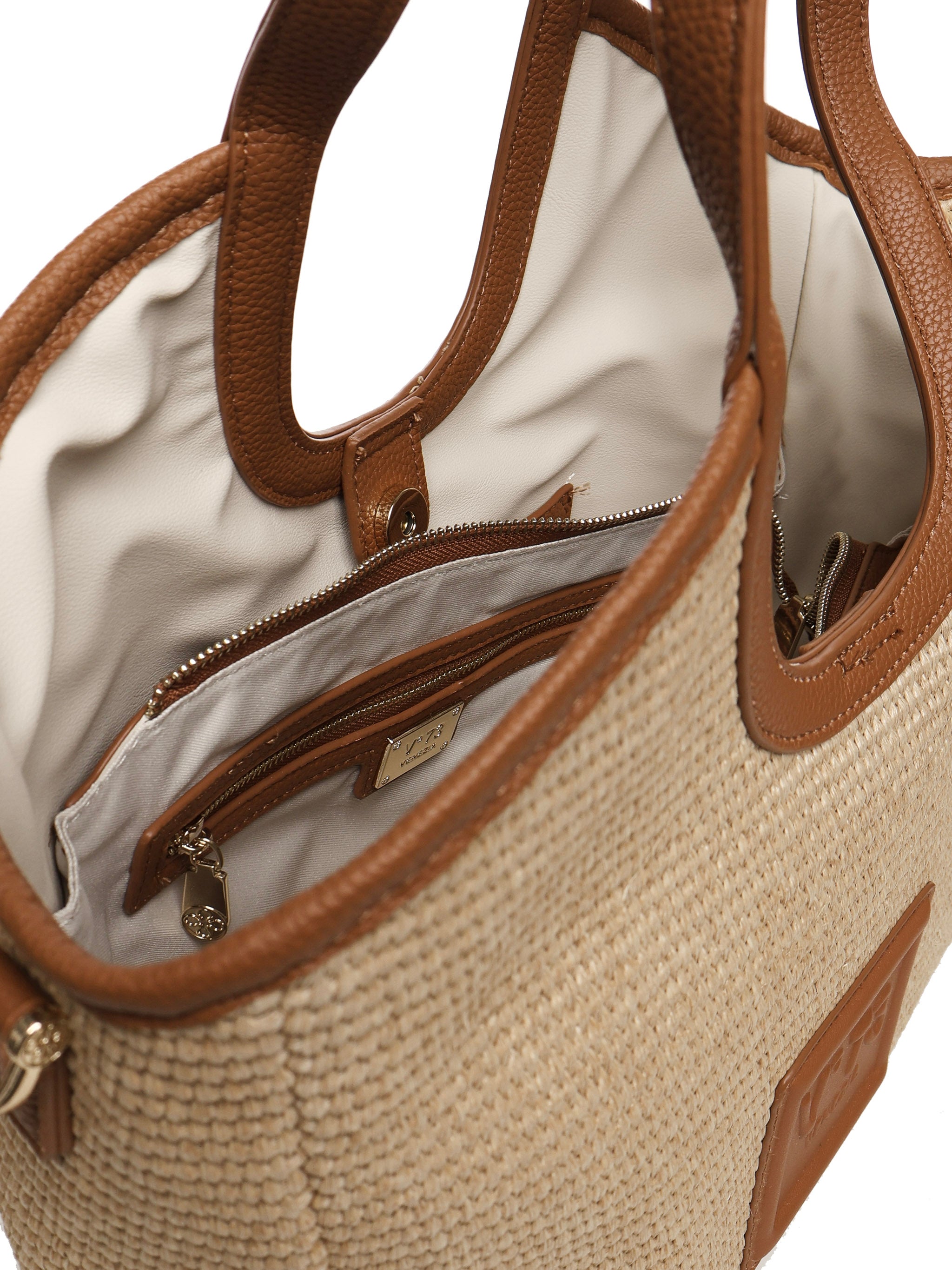Tote bag Jenny 73BS8VR02P JENNYNATURALE/CUOIO V° 73 