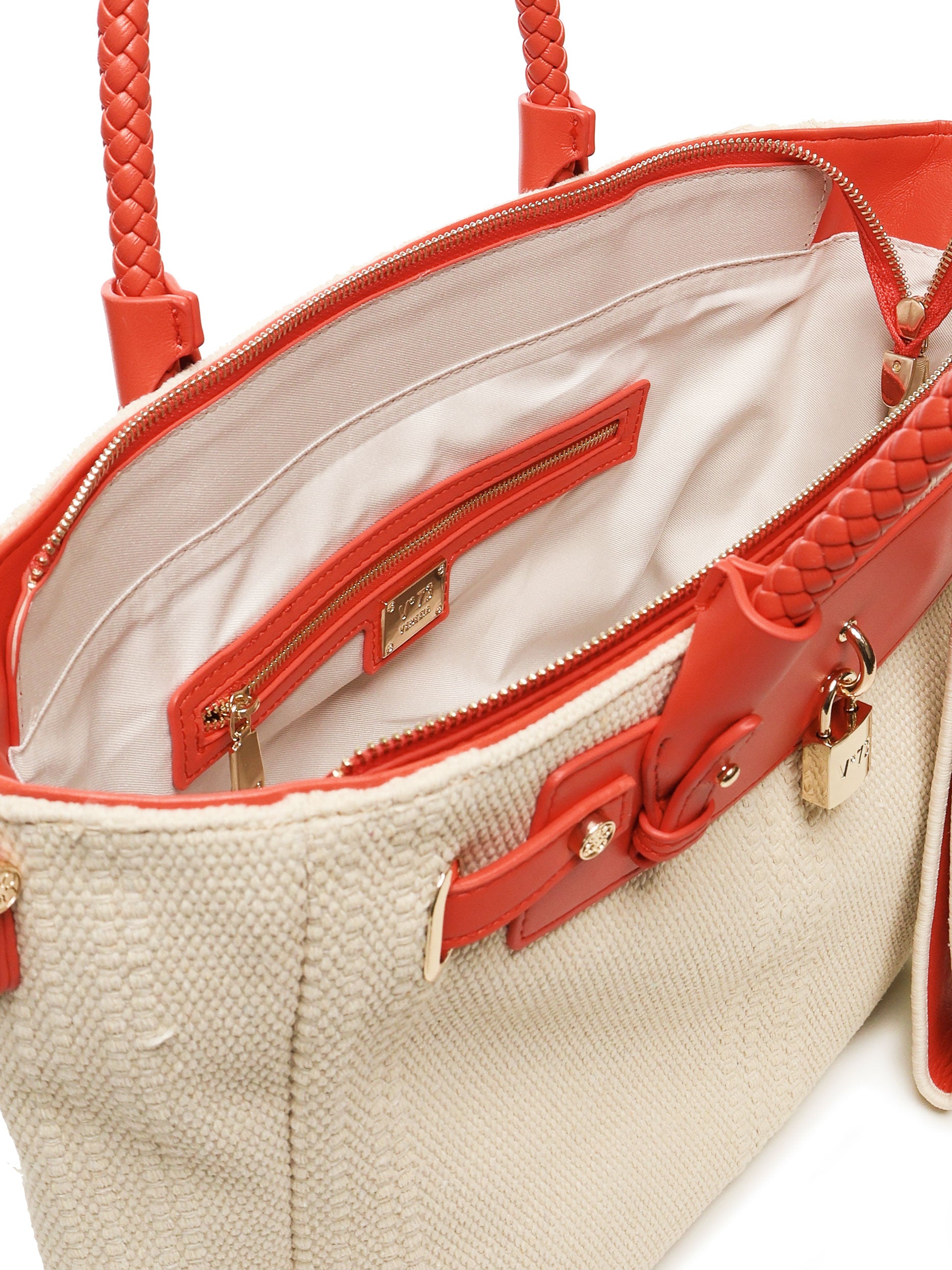 Borsa a spalla Rebecca 73BS8VY01 REBECCAOFF WHITE/CORALLO V° 73 