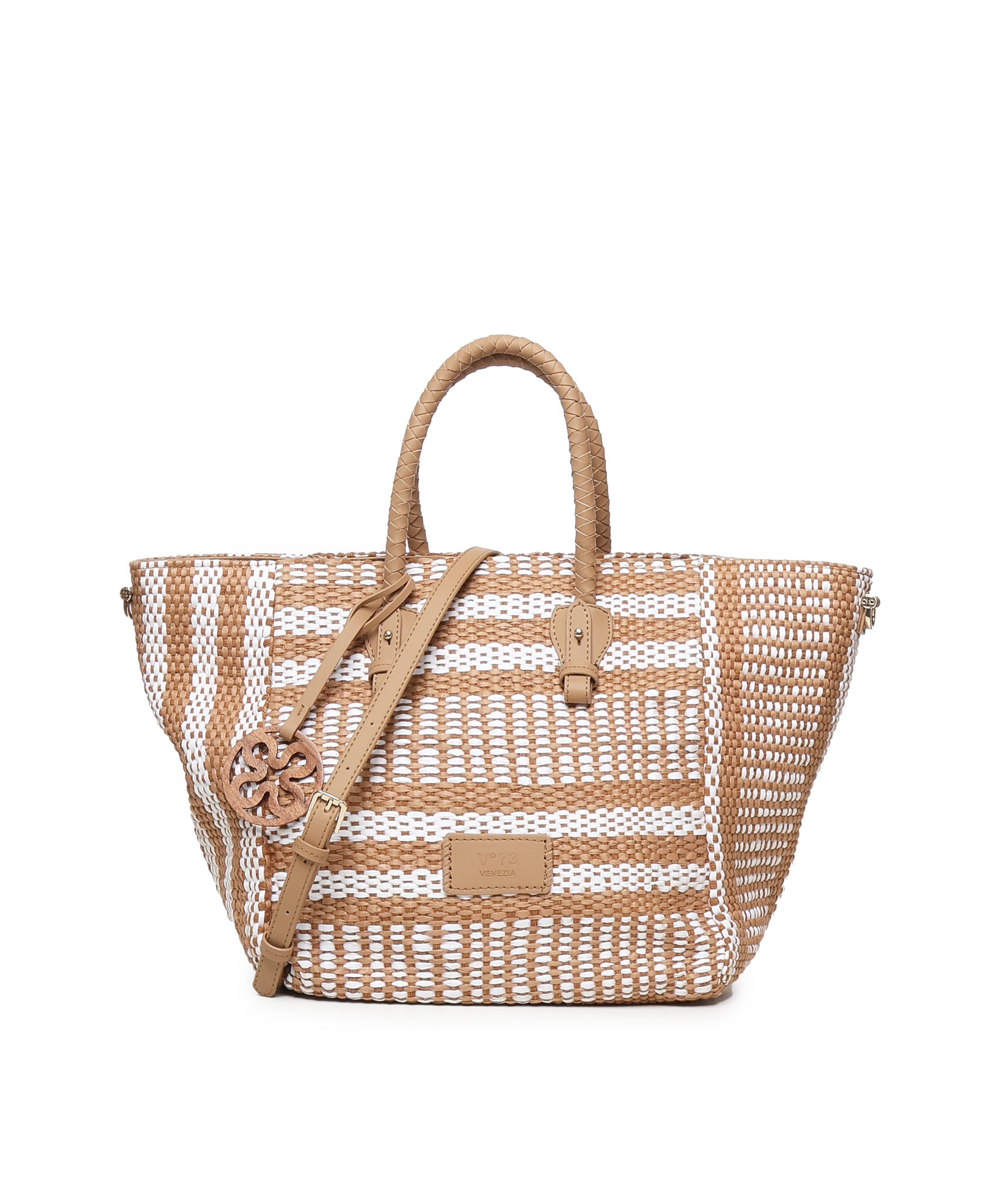 Borsa Shopping Stefanie 73BS8ZL01 STEFANIECUOIO/BIANCO V° 73 