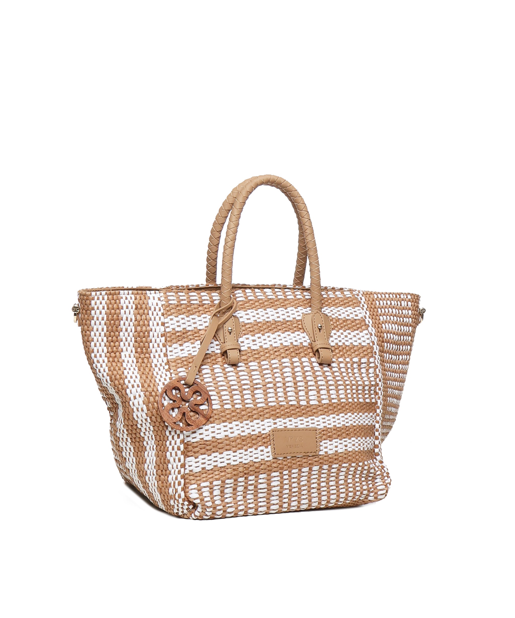 Borsa Shopping Stefanie 73BS8ZL01 STEFANIECUOIO/BIANCO V° 73 