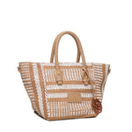 Borsa Tote Stefanie 73BS8ZL02 STEFANIECUOIO/BIANCO V° 73 