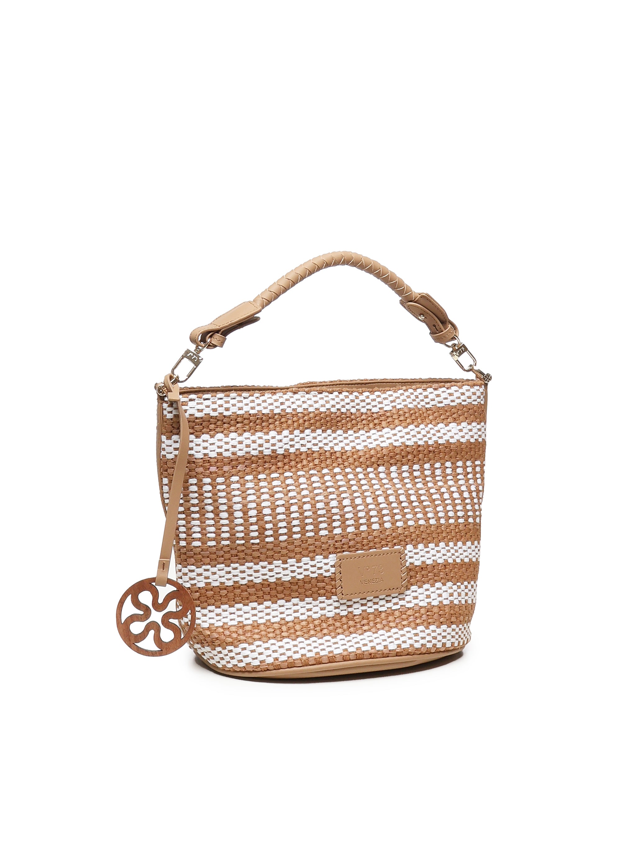 Borsa Secchiello Stefanie 73BS8ZL03 STEFANIECUOIO/BIANCO V° 73 