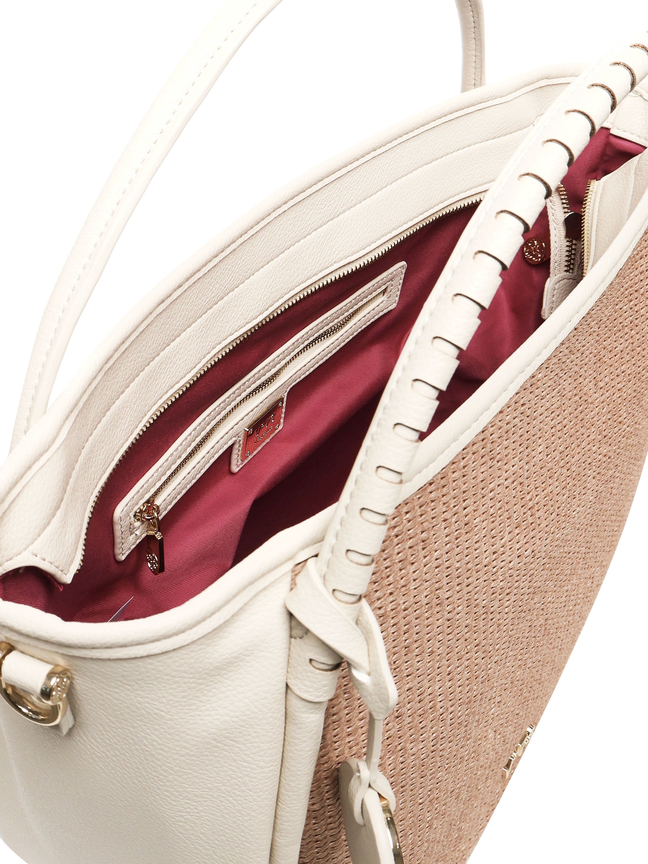 Borsa Flaminia <BR/> 73BS90001 FLAMINIANAT/OFFWHITE V° 73 