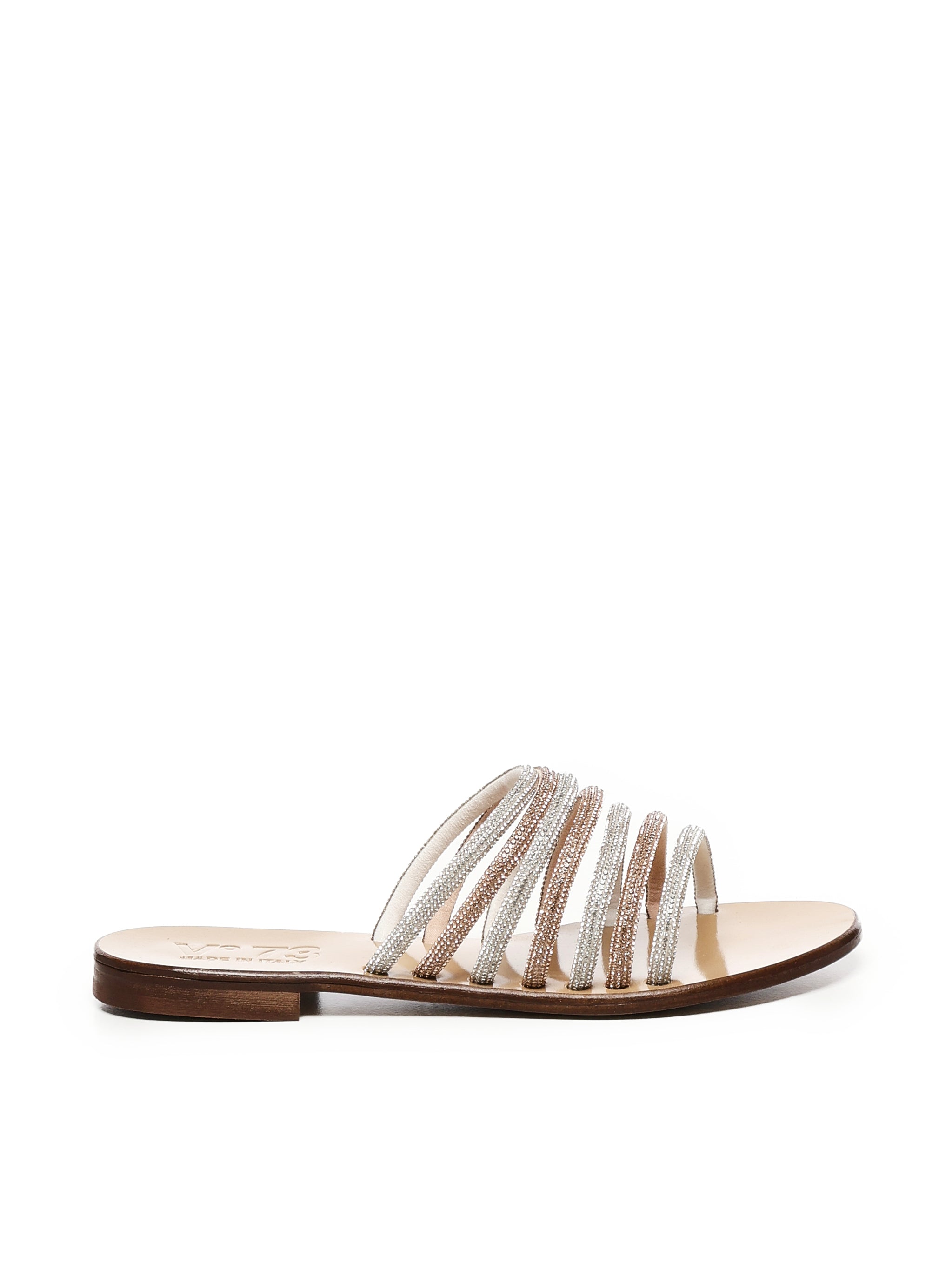 Sandali Fredy con strass 73SC8V501STR FREDYARGENTO/NUDO V° 73 