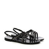 Sandali Fredy con strass 73SC8V501STR FREDYNERO/ARGENTO V° 73 