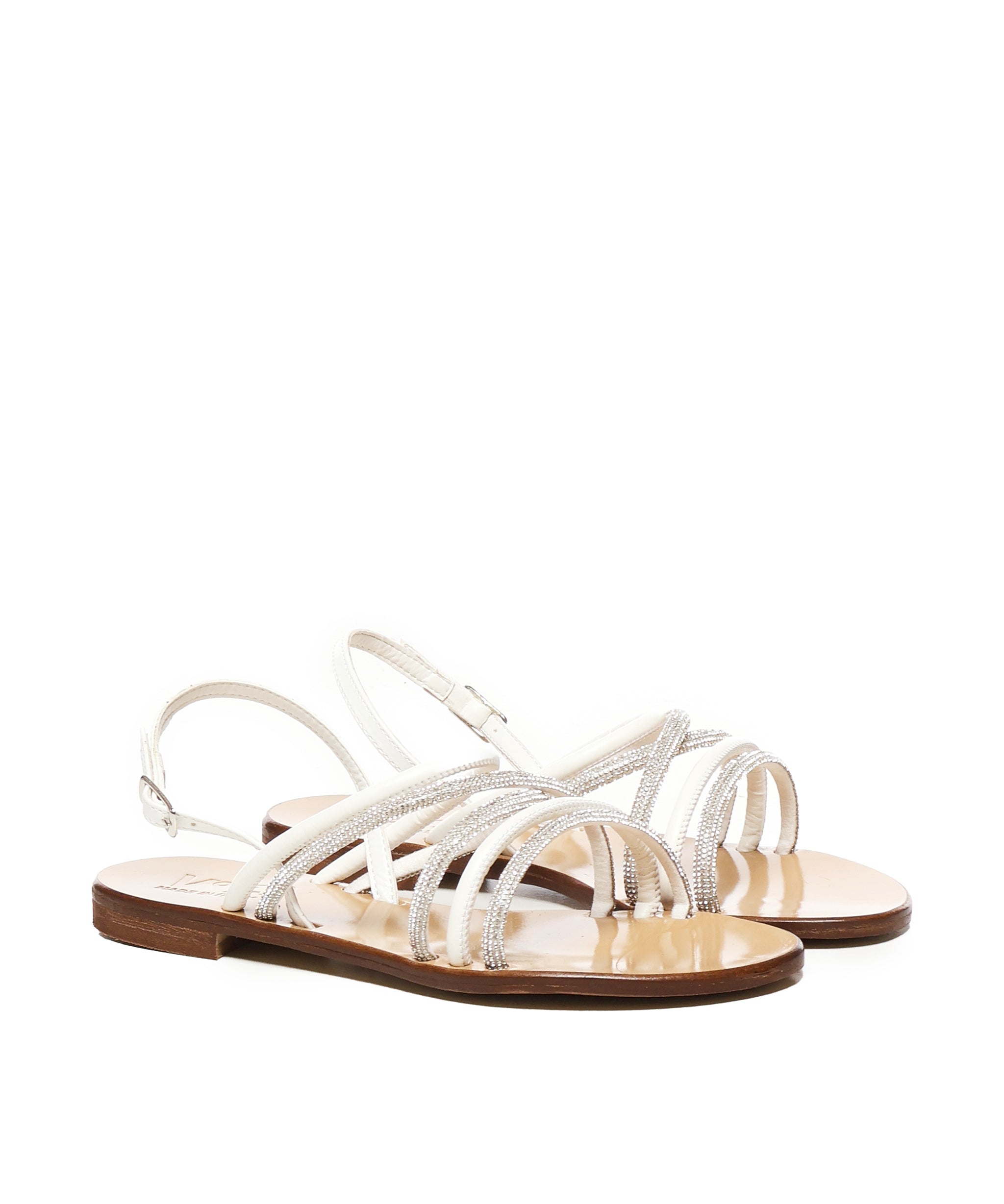 Sandali Fredy cinturino con strass 73SC8V502STR FREDYARGENTO/OFF WHITE V° 73 