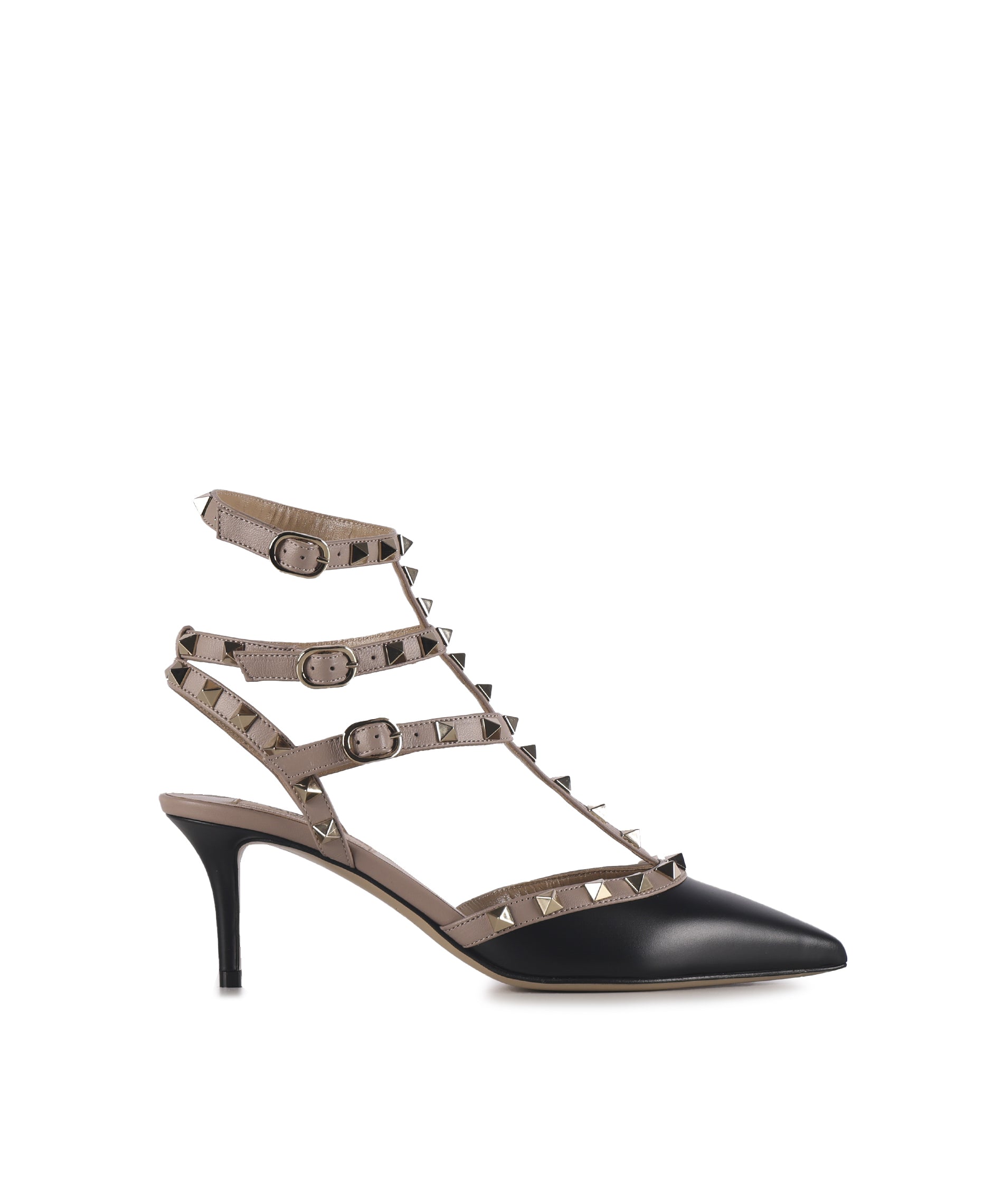 Slingback Rockstud in pelle liscia 6W2S0375 VODN91 VALENTINO GARAVANI 