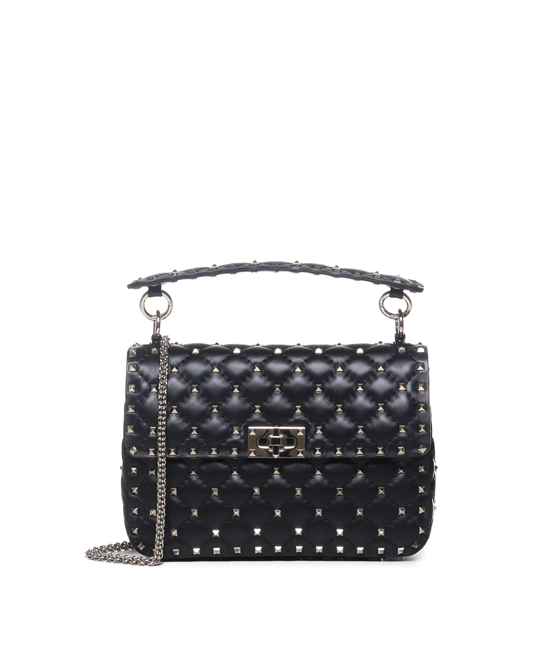 Borsa media Rockstud Spike in nappa<BR/> 5W0B0122 NAP0NO VALENTINO GARAVANI 