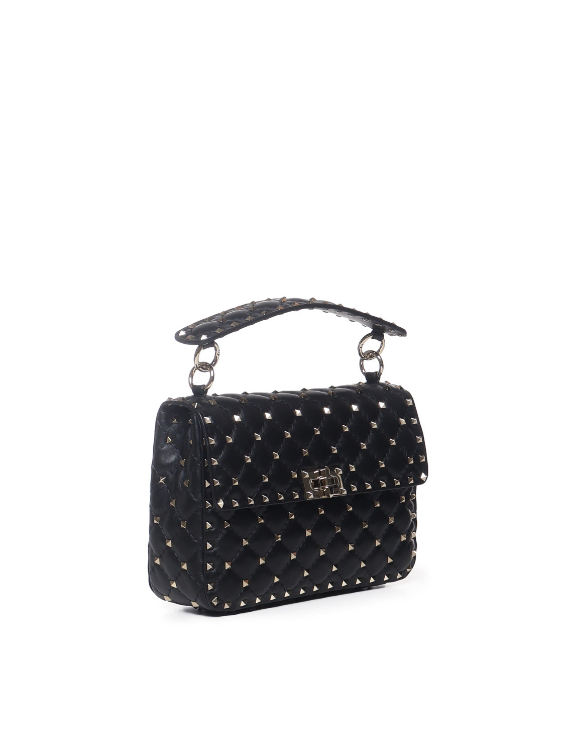Borsa media Rockstud Spike in nappa<BR/> 5W0B0122 NAP0NO VALENTINO GARAVANI 