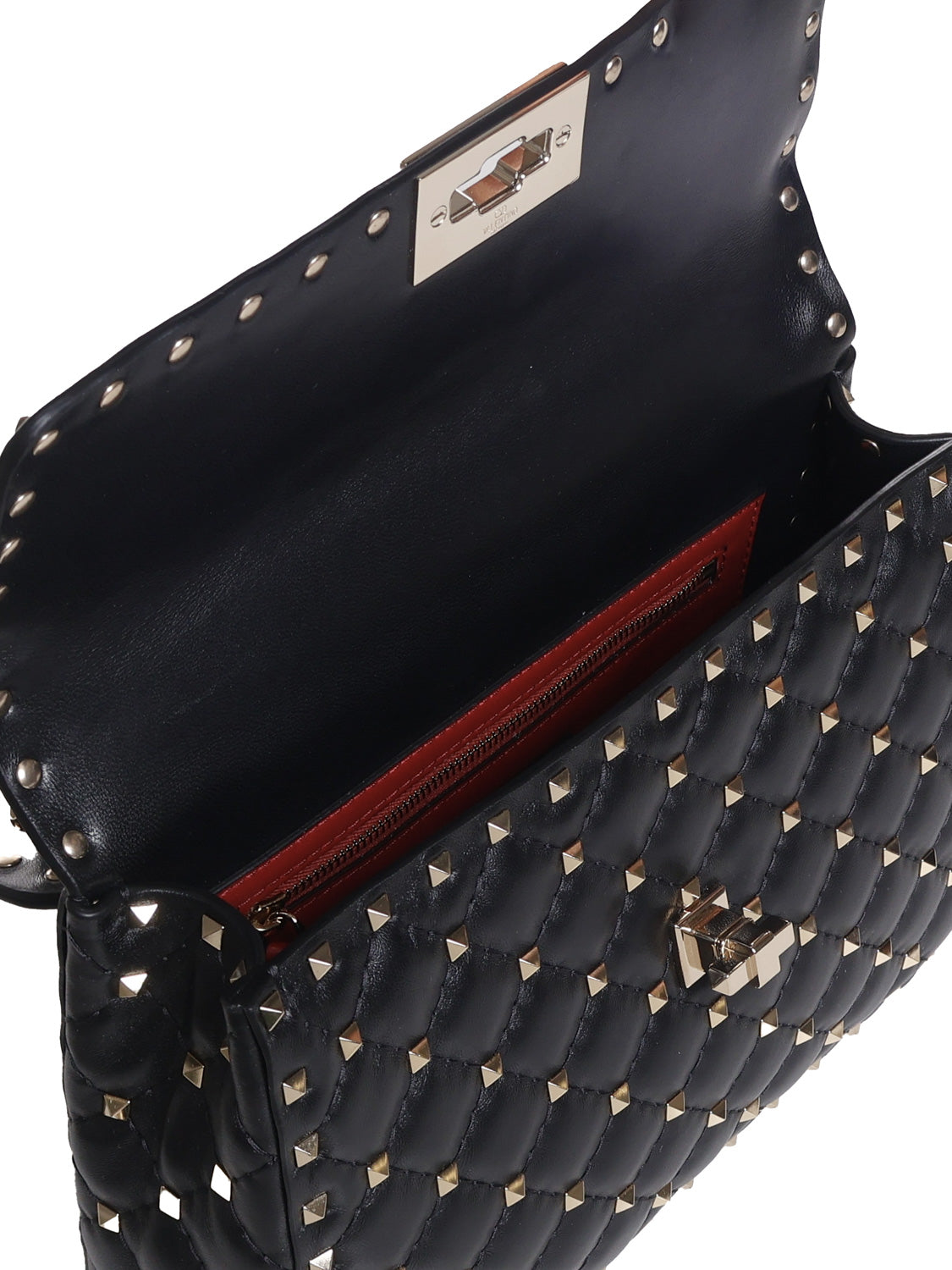 Borsa media Rockstud Spike in nappa<BR/> 5W0B0122 NAP0NO VALENTINO GARAVANI 