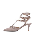Slingback Rockstud in pelle liscia 6W2S0375 VODP45 VALENTINO GARAVANI 