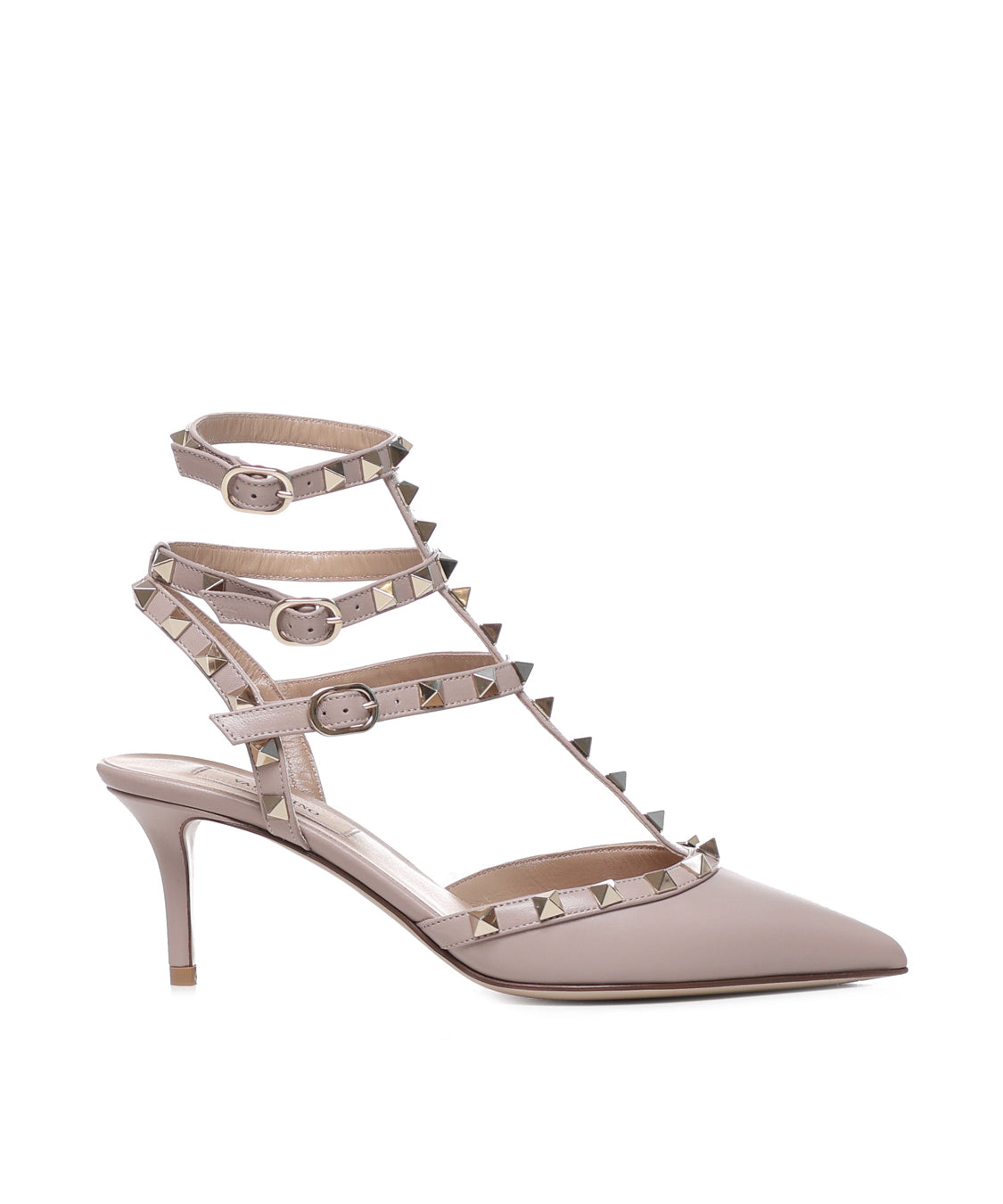 Slingback Rockstud in pelle liscia 6W2S0375 VODP45 VALENTINO GARAVANI 