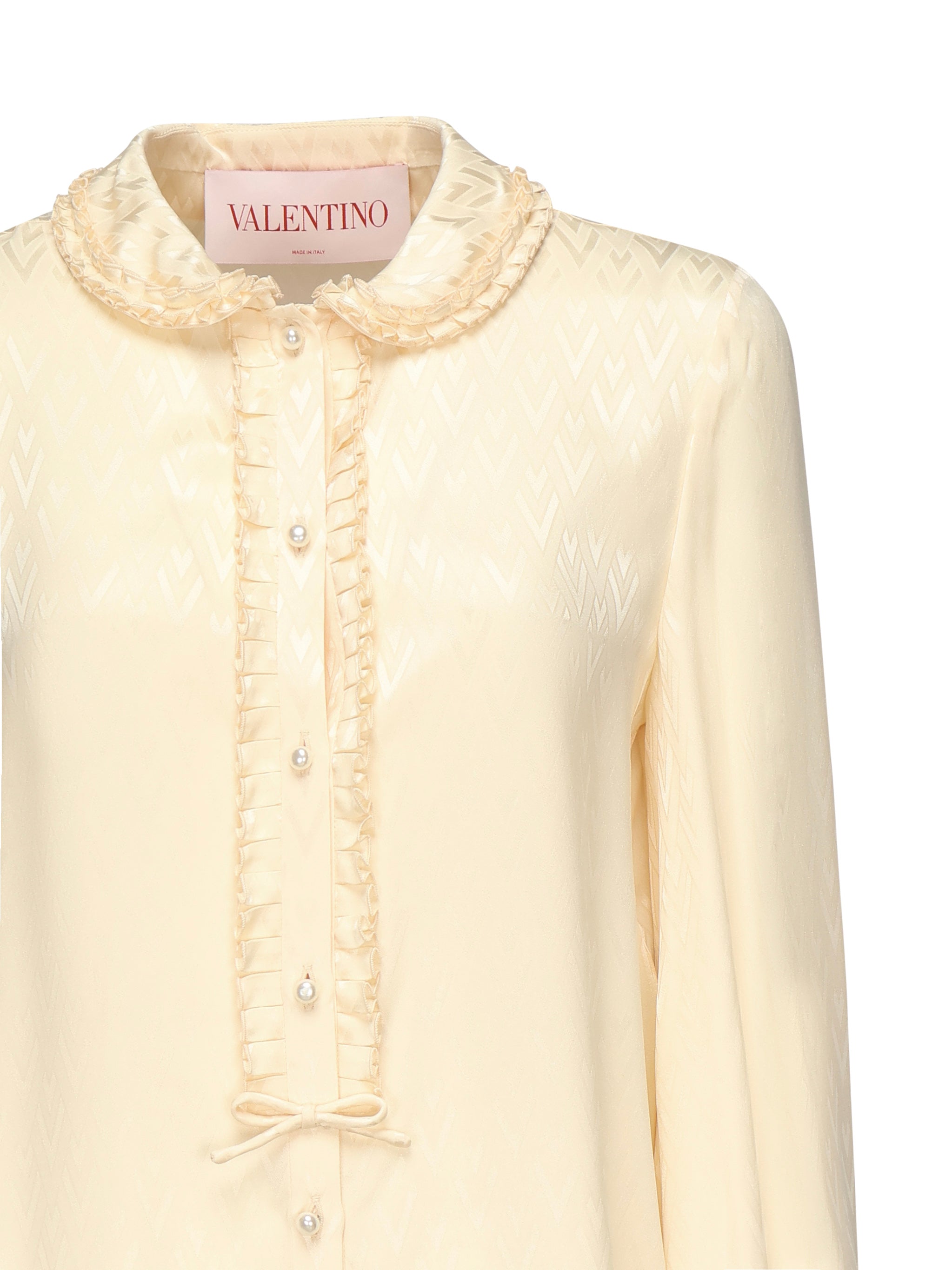 Camicia in seta Toute la V<BR/> 6B0AB7M0 93LET5 VALENTINO GARAVANI 