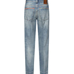 Jeans in denim con bordi stampati 6B0DD19X 94V558 VALENTINO GARAVANI 