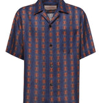 Camicia da bowling stampa Voyage Imaginaire 6V3AA111 AN0QR4 VALENTINO GARAVANI 