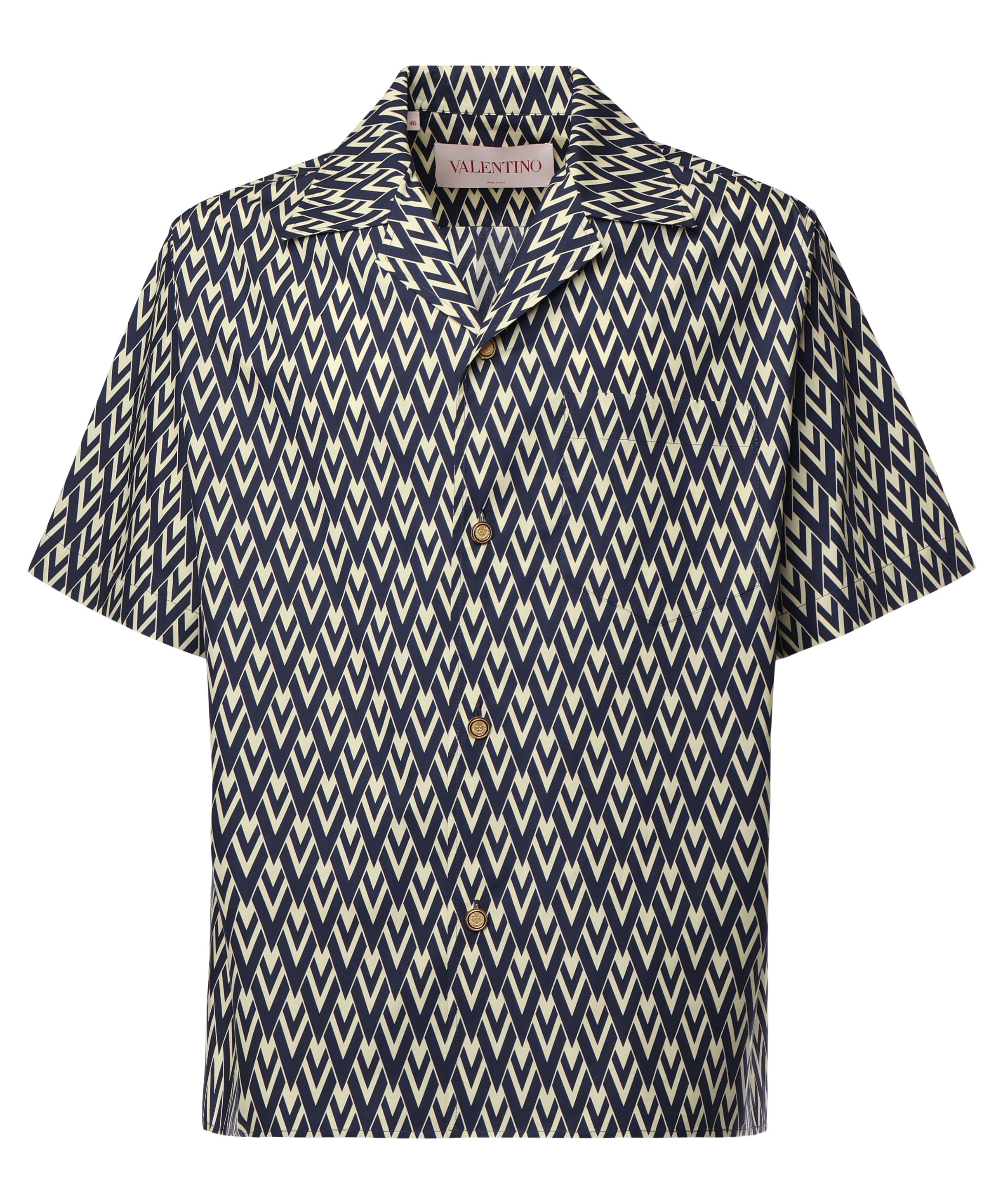 Camicia da bowling con stampa Toute la V all over 6V3AA111 AS0QTD VALENTINO GARAVANI 