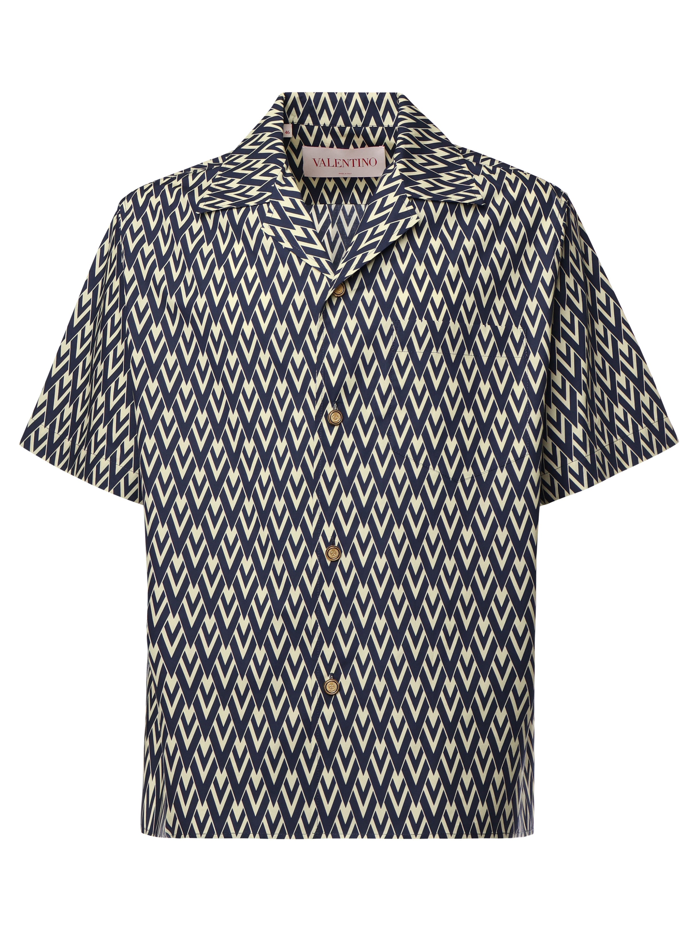 Camicia da bowling con stampa Toute la V all over 6V3AA111 AS0QTD VALENTINO GARAVANI 