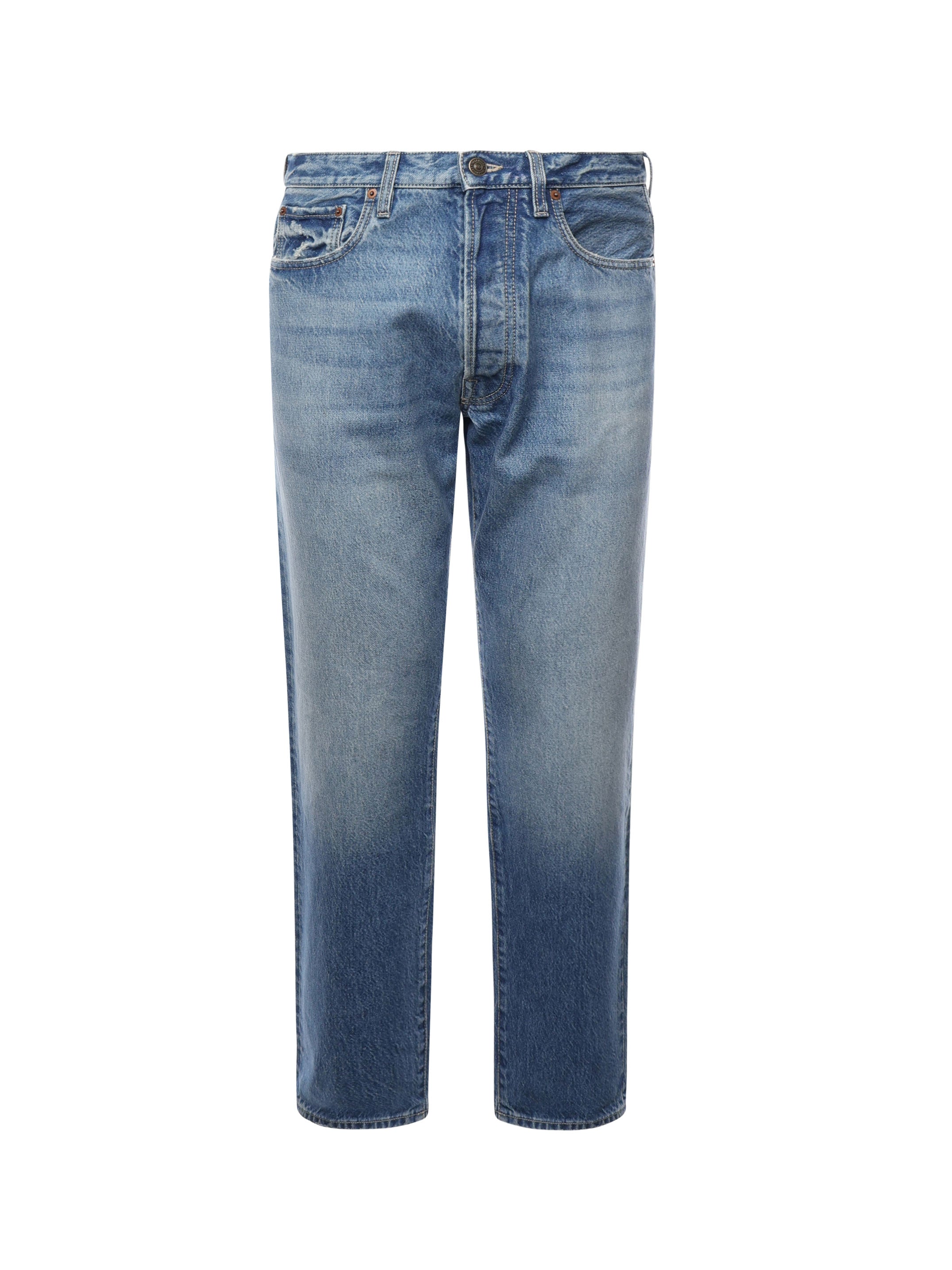 Jeans dritti in denim di cotone 6V3DE04C AA6558 VALENTINO GARAVANI 