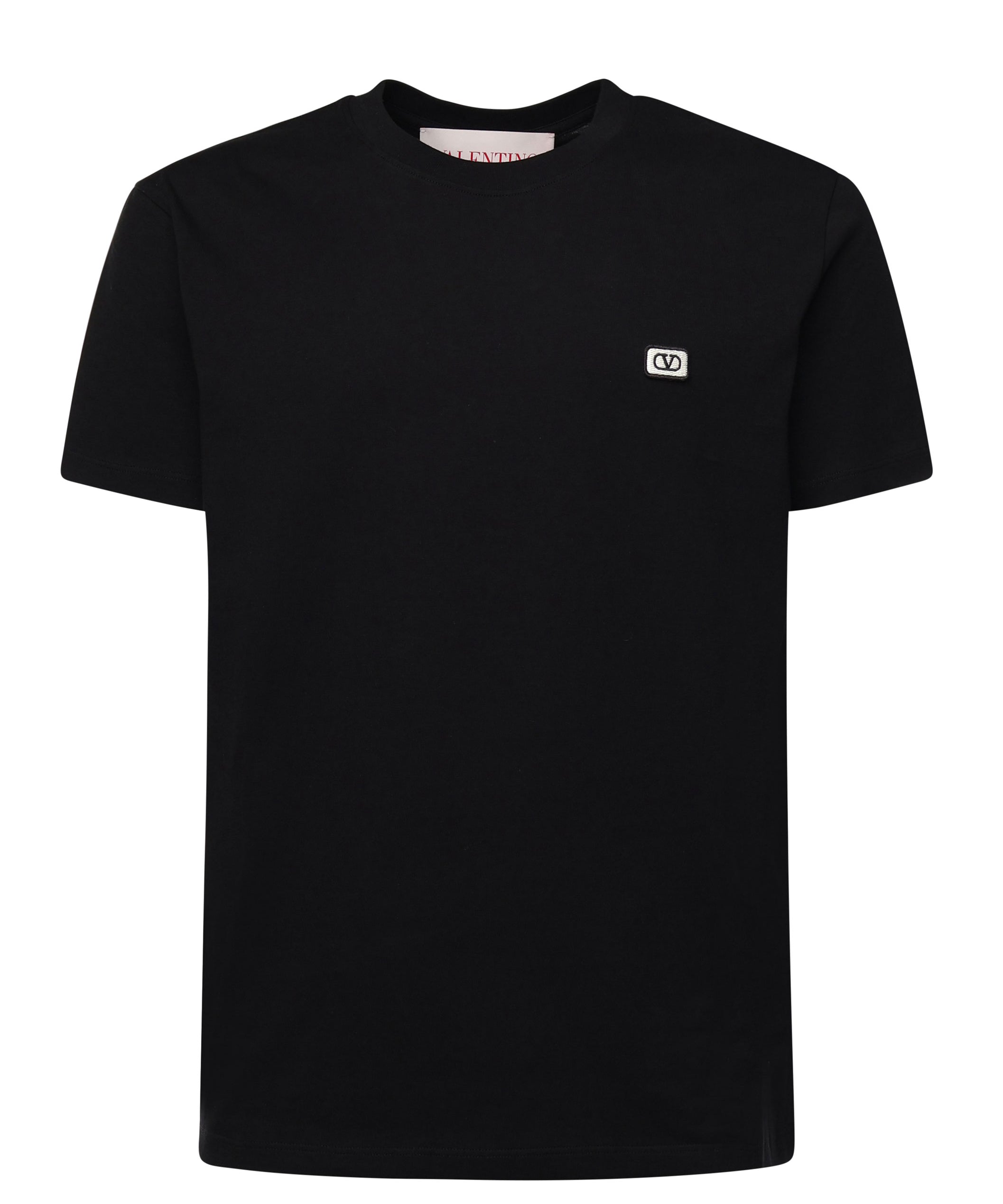T-Shirt in cotone con patch VLogo 6V3MG10V AQ80NO VALENTINO GARAVANI 