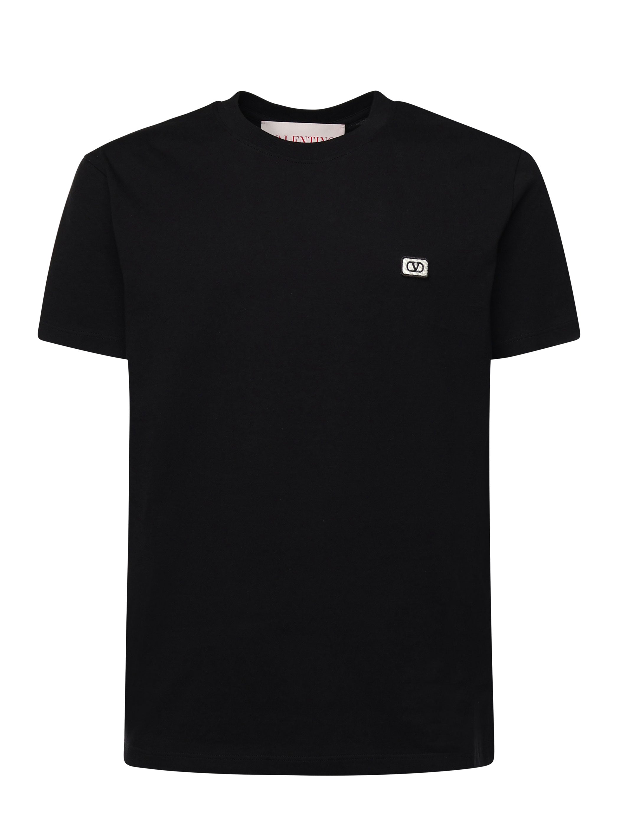 T-Shirt in cotone con patch VLogo 6V3MG10V AQ80NO VALENTINO GARAVANI 