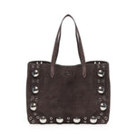 Borsa tote Nellcote media in suede 6W0B0R79 JET0TO VALENTINO GARAVANI 