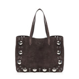 Borsa tote Nellcote media in suede 6W0B0R79 JET0TO VALENTINO GARAVANI 