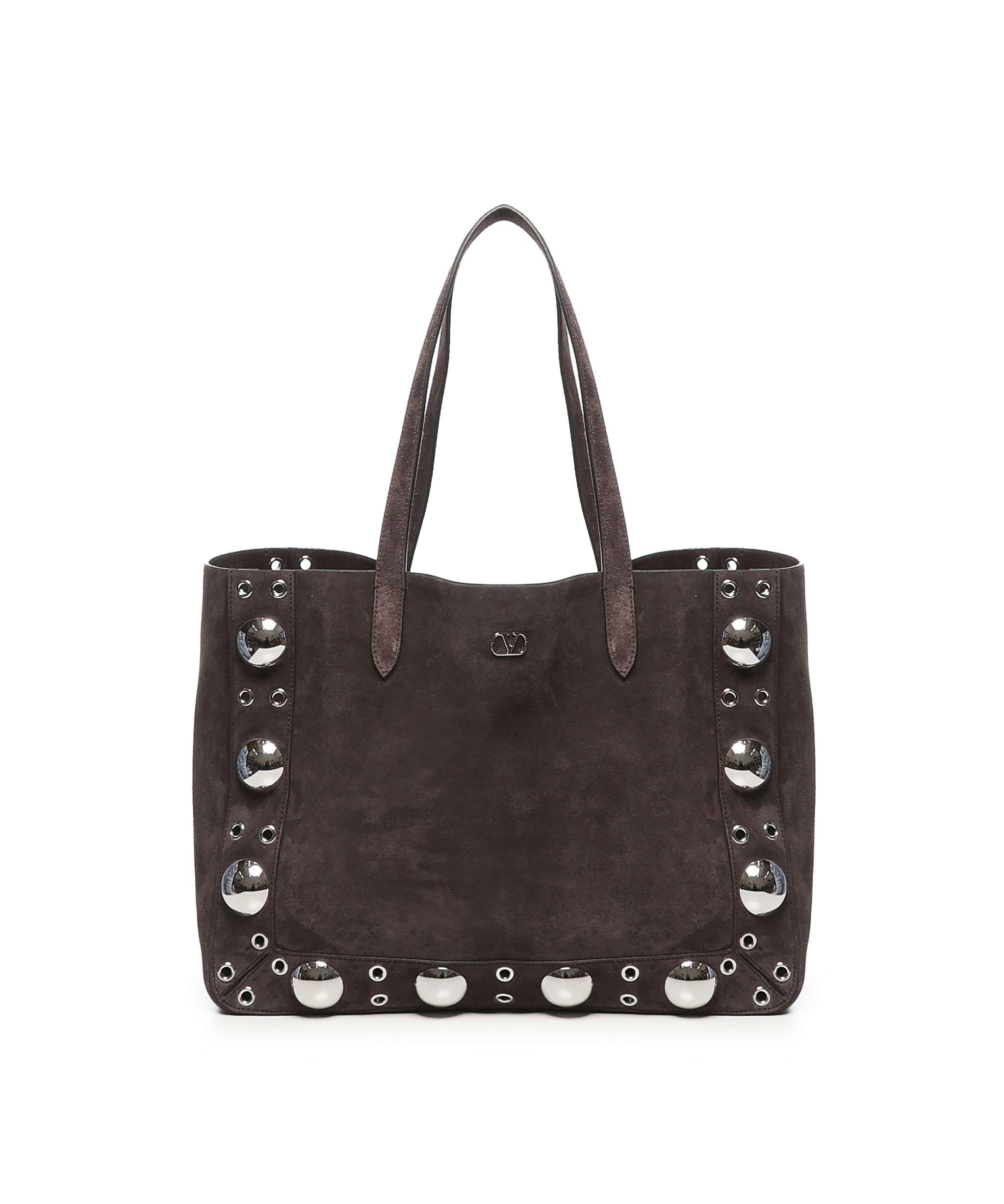 Borsa tote Nellcote media in suede 6W0B0R79 JET0TO VALENTINO GARAVANI 