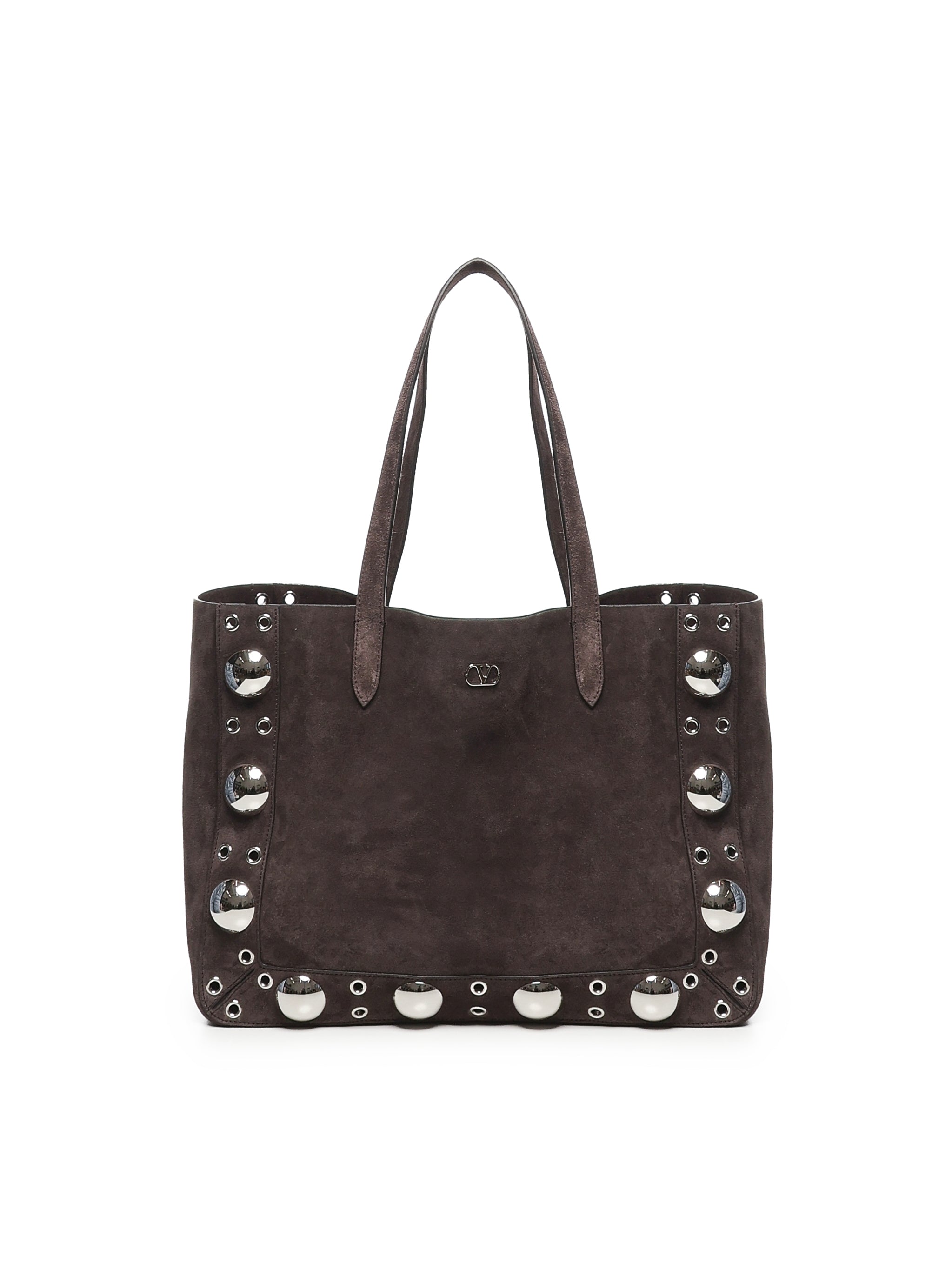 Borsa tote Nellcote media in suede 6W0B0R79 JET0TO VALENTINO GARAVANI 