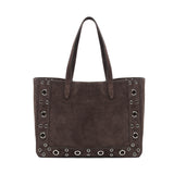Borsa tote Nellcote media in suede 6W0B0R79 JET0TO VALENTINO GARAVANI 
