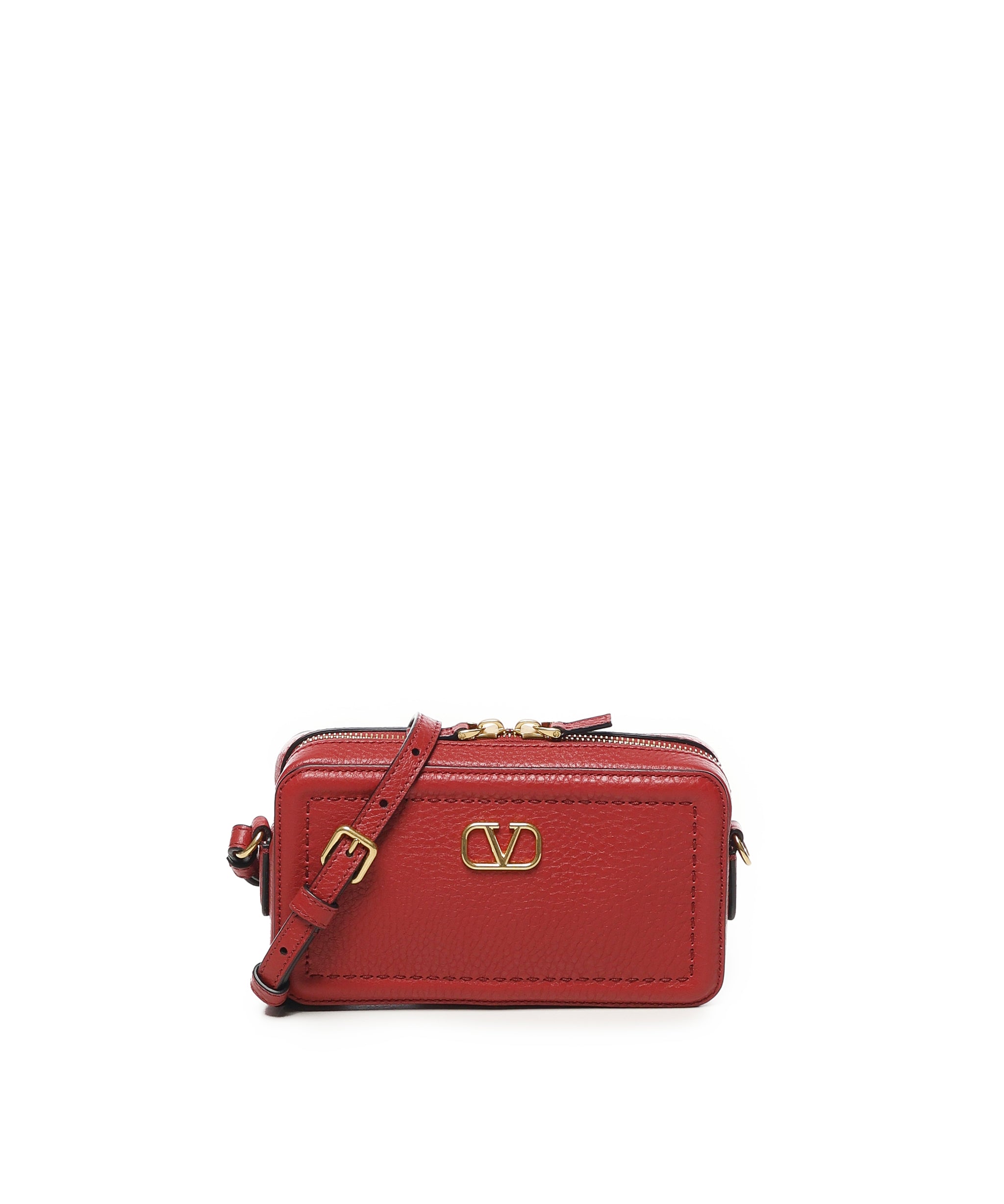 Borsa tracolla mini Alltime in vitello granato 6W0P0AI5 RZR0RO VALENTINO GARAVANI 