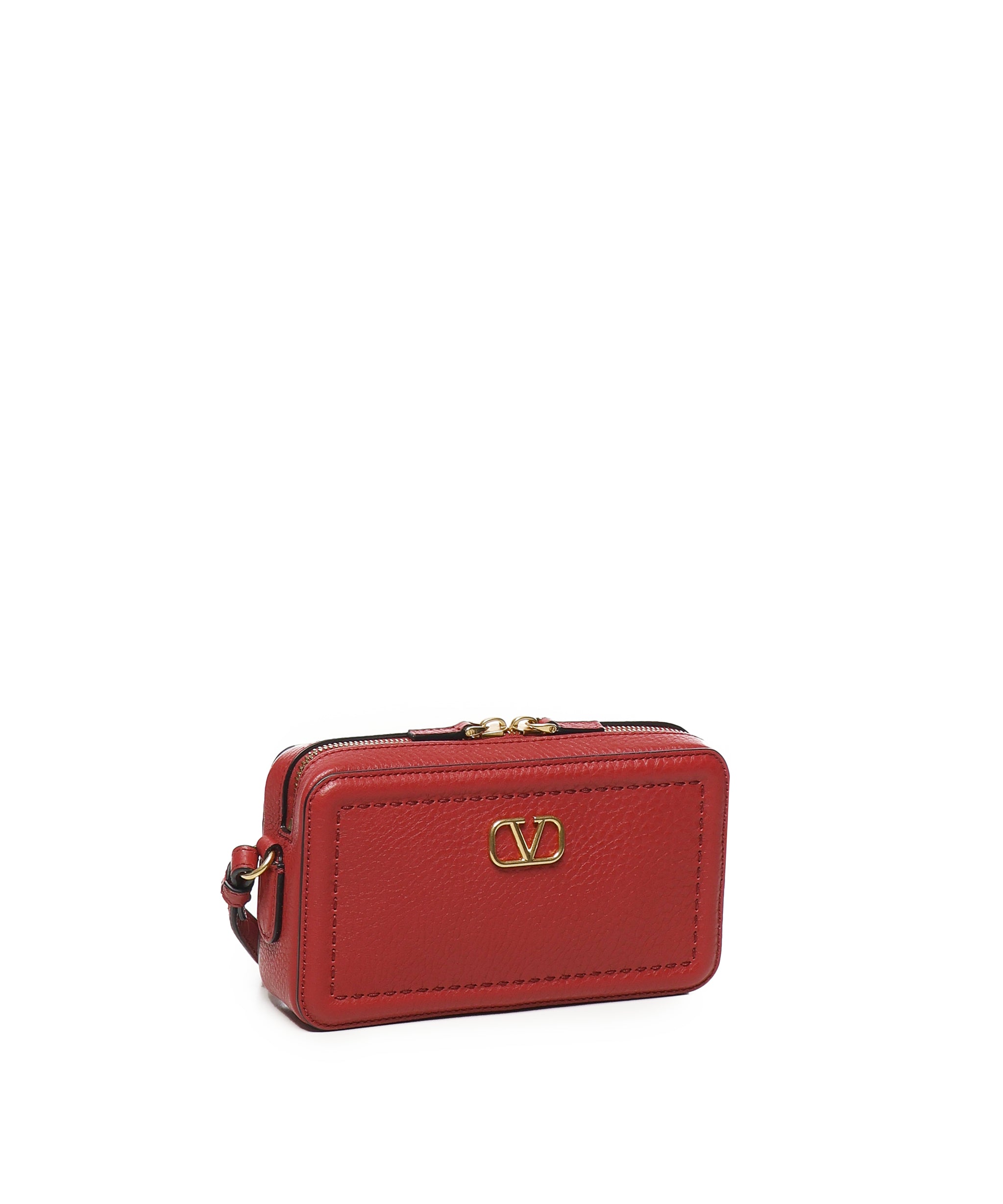 Borsa tracolla mini Alltime in vitello granato 6W0P0AI5 RZR0RO VALENTINO GARAVANI 