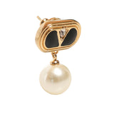 Orecchini Ovalette con smato, cristalli e perle 6W2J0X91 NBSRFR VALENTINO GARAVANI 