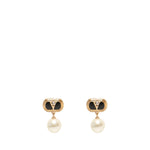 Orecchini Ovalette con smato, cristalli e perle 6W2J0X91 NBSRFR VALENTINO GARAVANI 