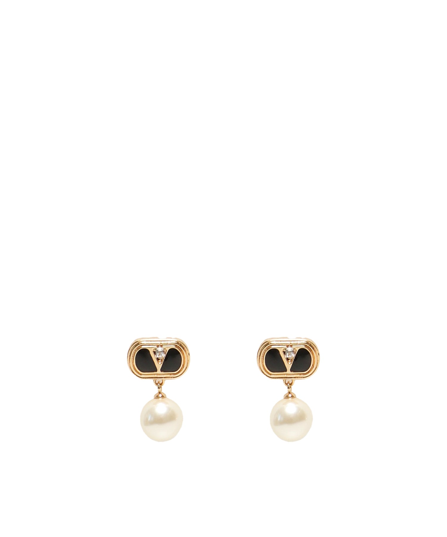Orecchini Ovalette con smato, cristalli e perle 6W2J0X91 NBSRFR VALENTINO GARAVANI 