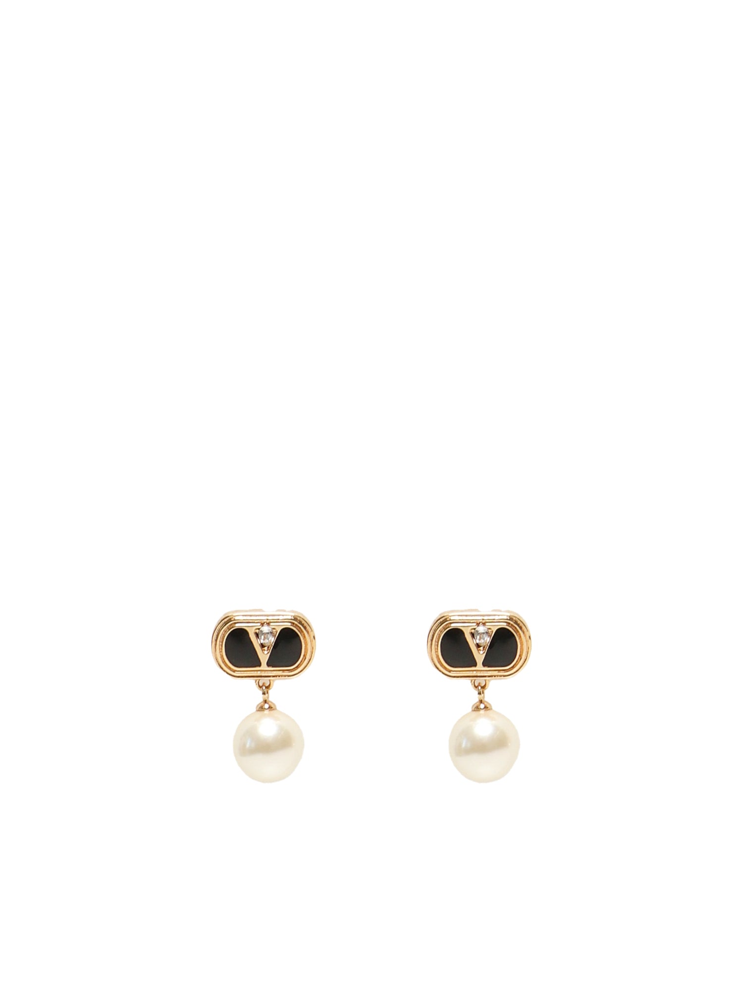 Orecchini Ovalette con smato, cristalli e perle 6W2J0X91 NBSRFR VALENTINO GARAVANI 