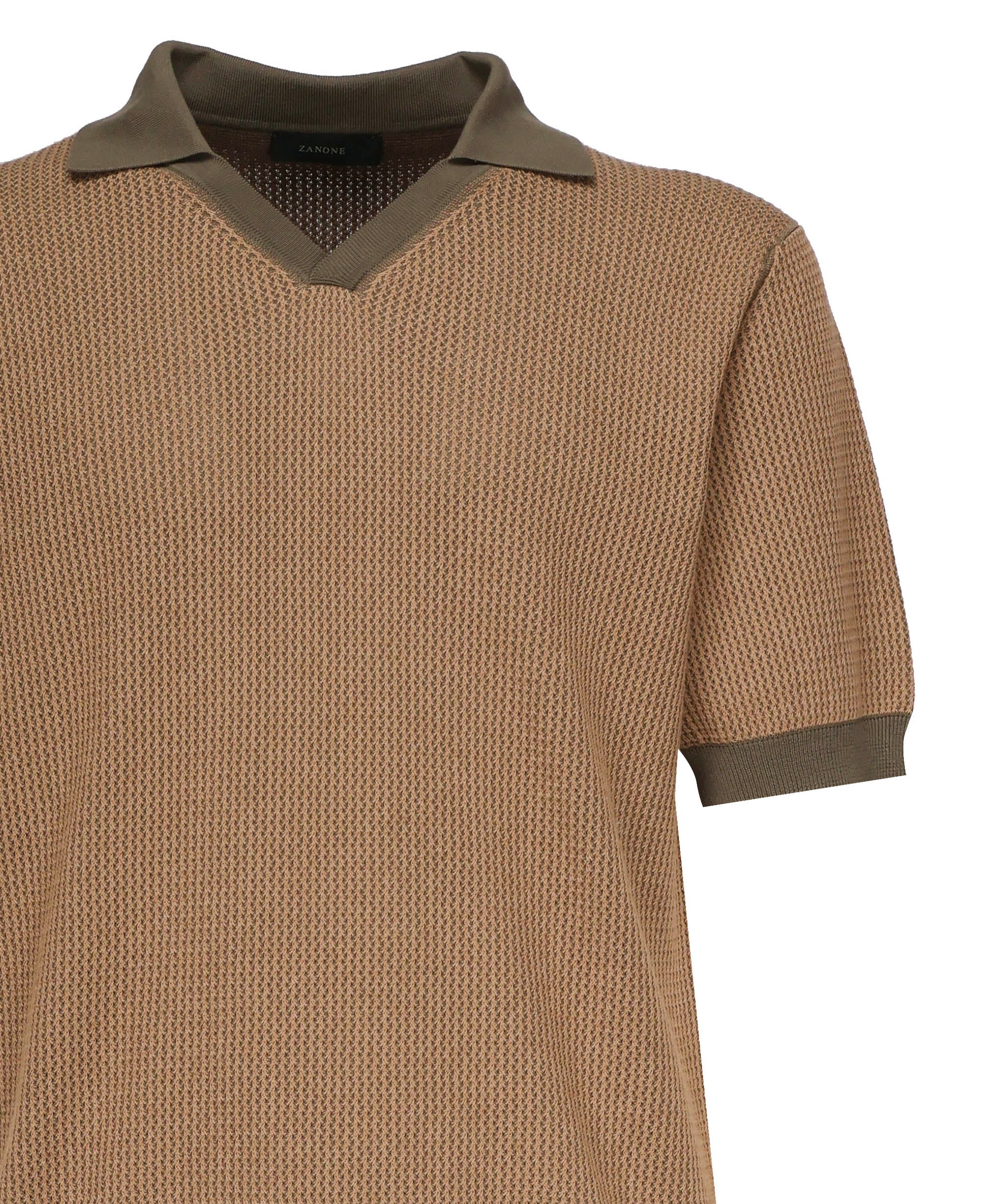 Polo in crêpe di cotone<BR/> 810192 ZN322Z5528 ZANONE 
