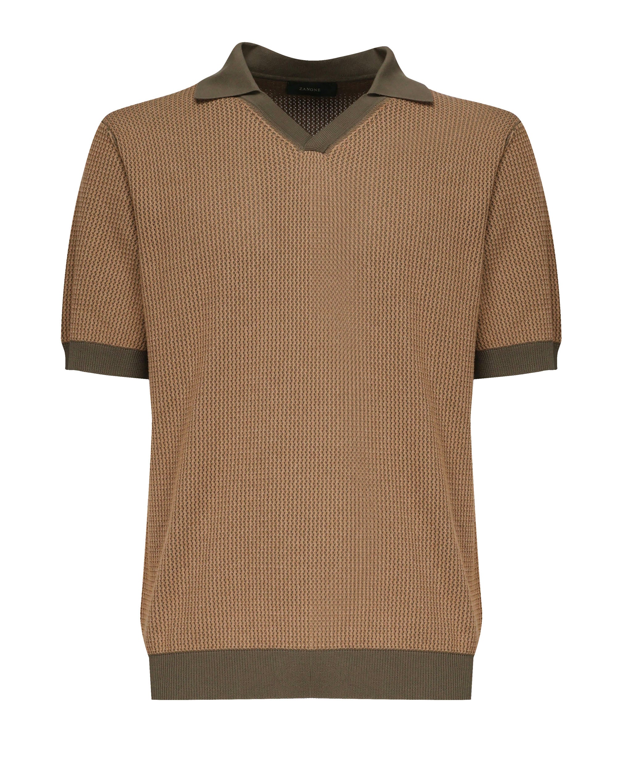 Polo in crêpe di cotone<BR/> 810192 ZN322Z5528 ZANONE 
