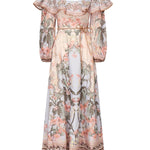 Abito midi Wylie con stampa 1718DRS251 BUF ZIMMERMANN 