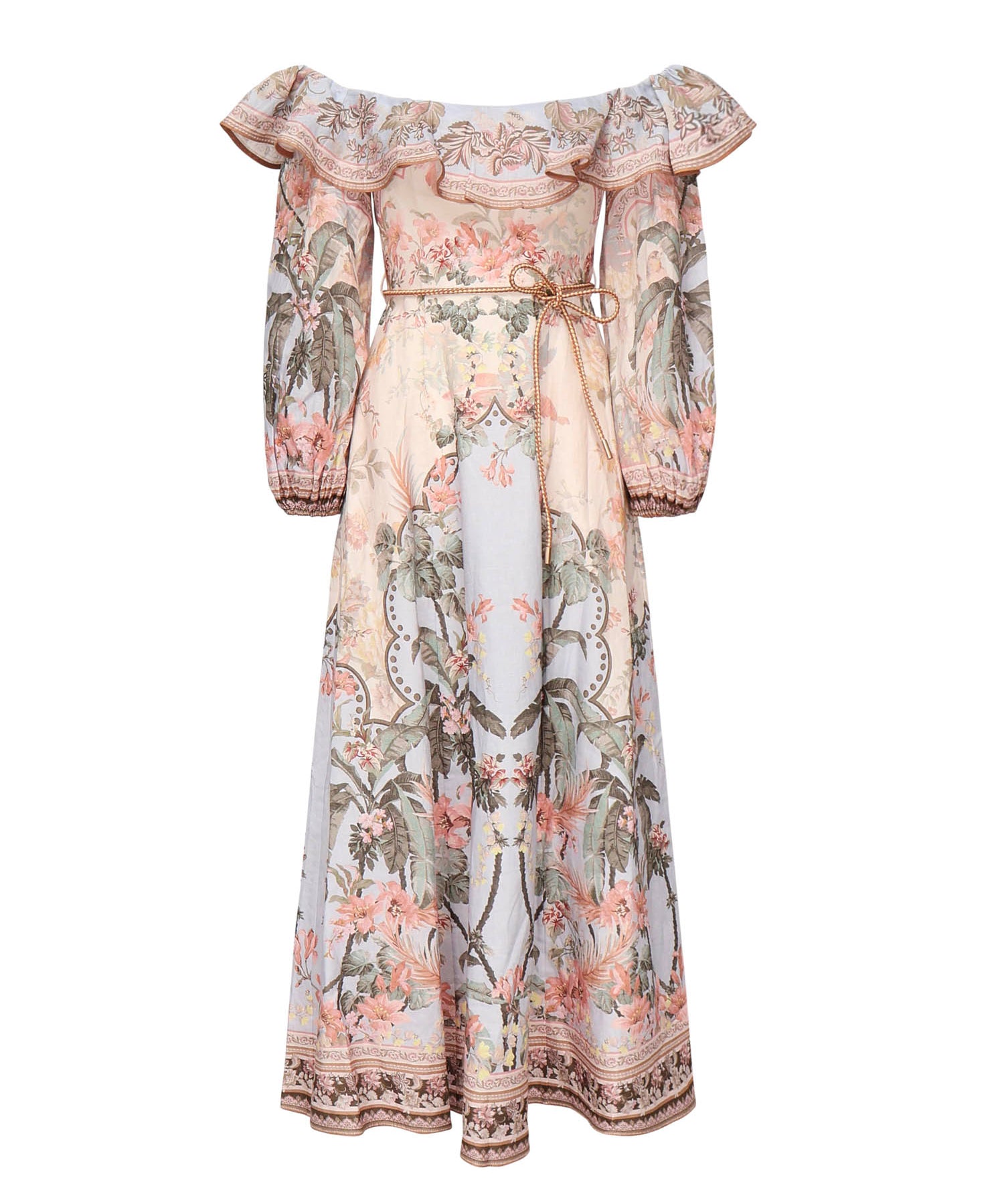 Abito midi Wylie con stampa 1718DRS251 BUF ZIMMERMANN 