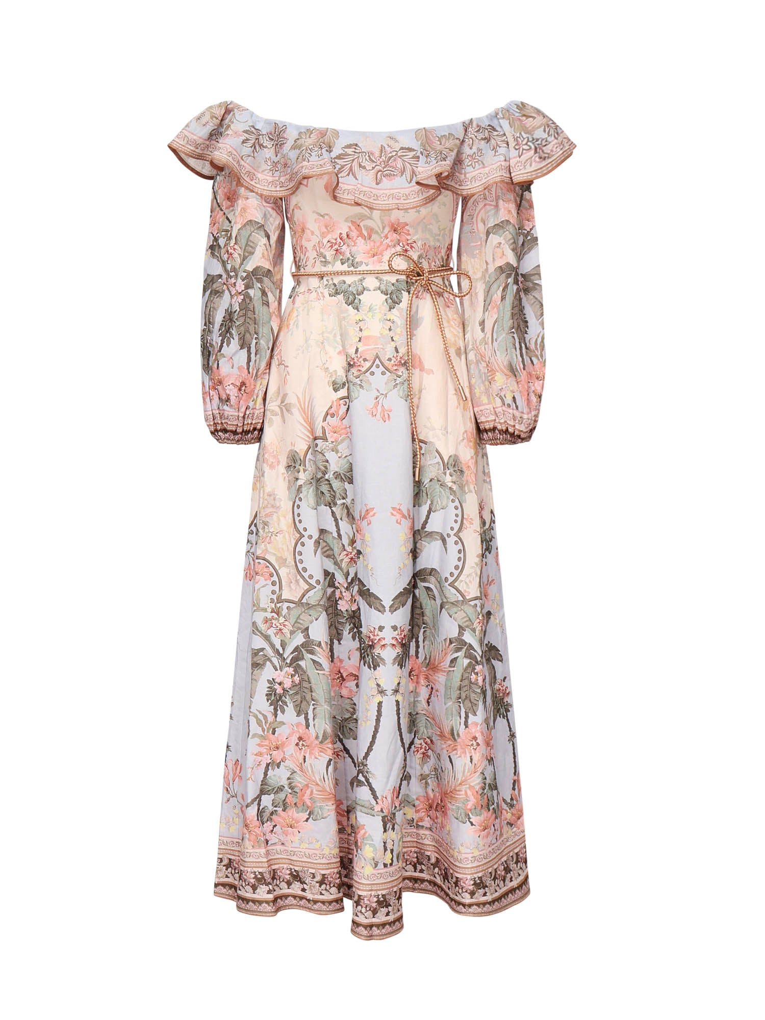 Abito midi Wylie con stampa 1718DRS251 BUF ZIMMERMANN 