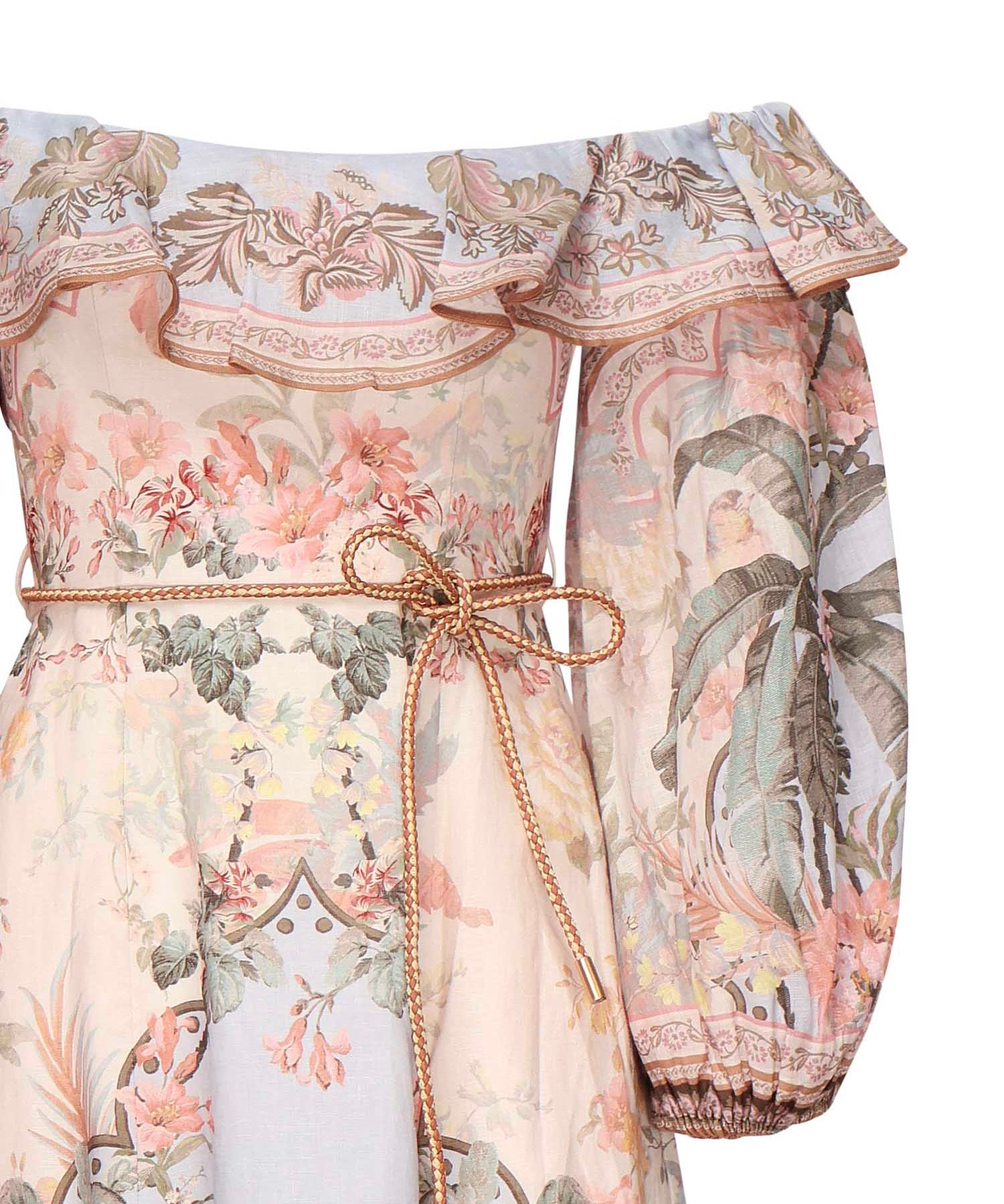 Abito midi Wylie con stampa 1718DRS251 BUF ZIMMERMANN 