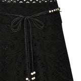 Gonna midi Rhiannon con ricamo 4248SSS251 BLK ZIMMERMANN 