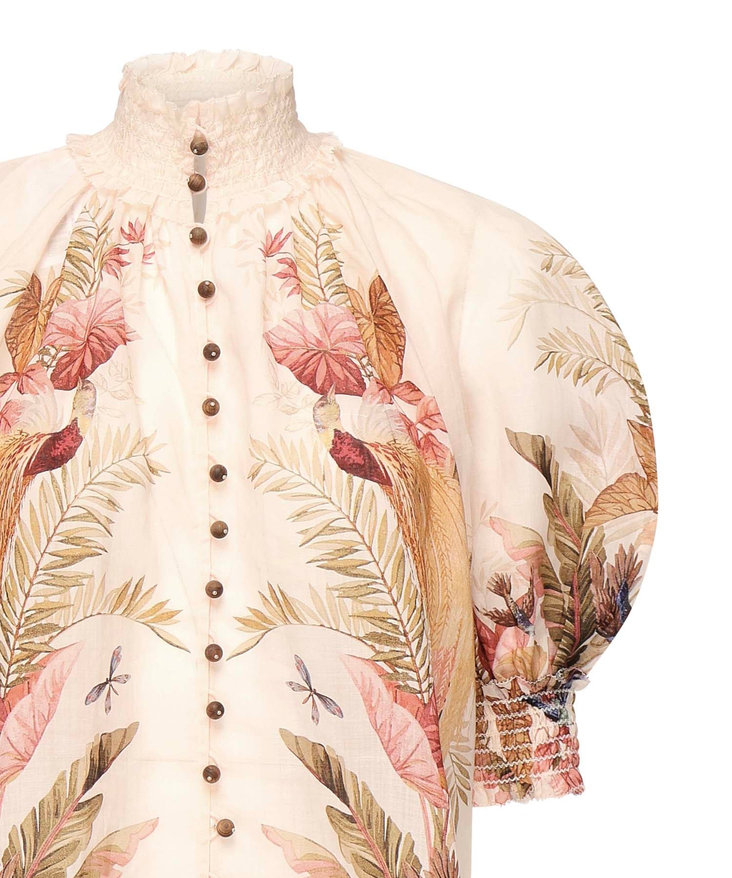 Camicia Ascension in ramié 4556TSS253 CRMPLMFLO ZIMMERMANN 