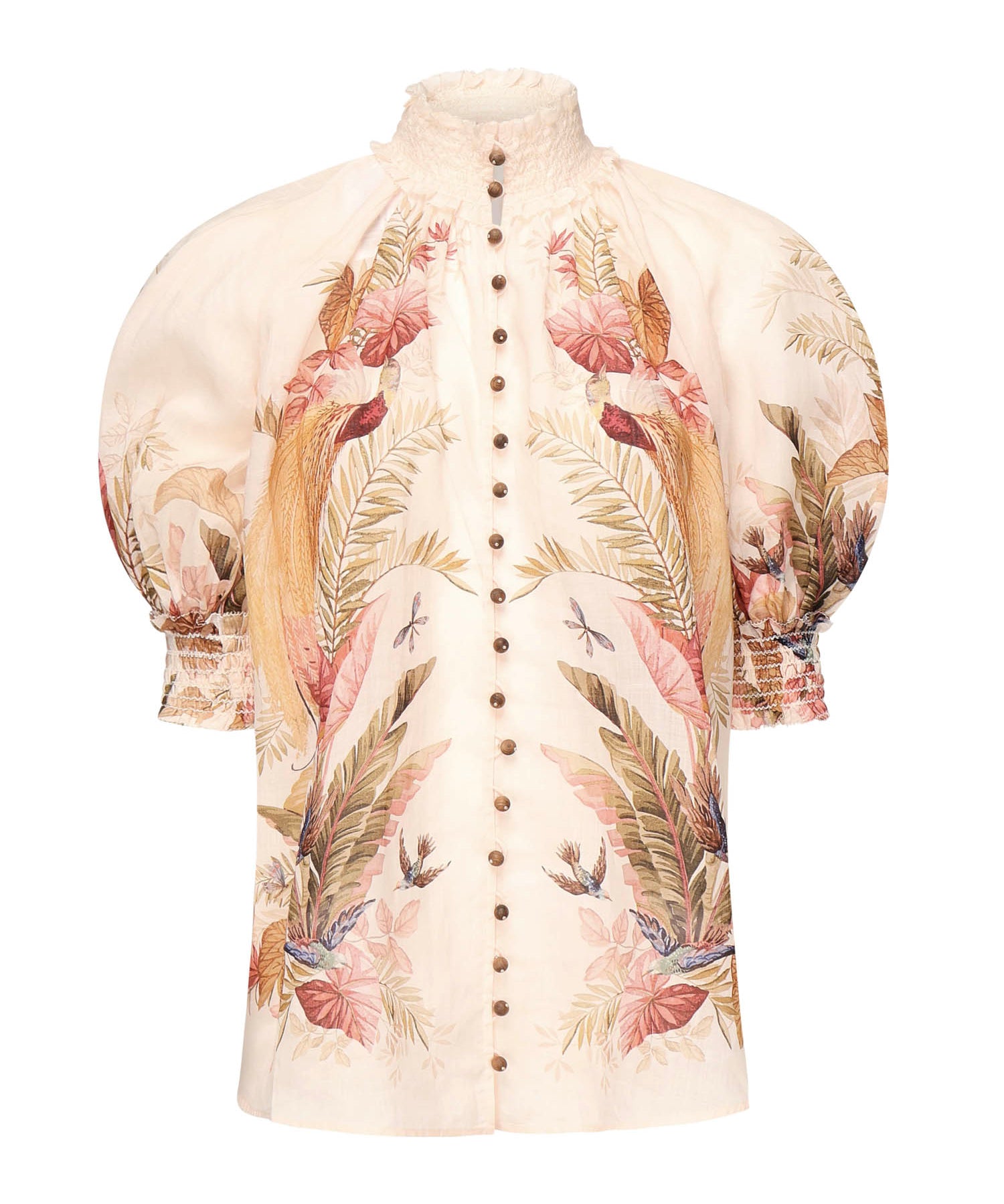 Camicia Ascension in ramié 4556TSS253 CRMPLMFLO ZIMMERMANN 