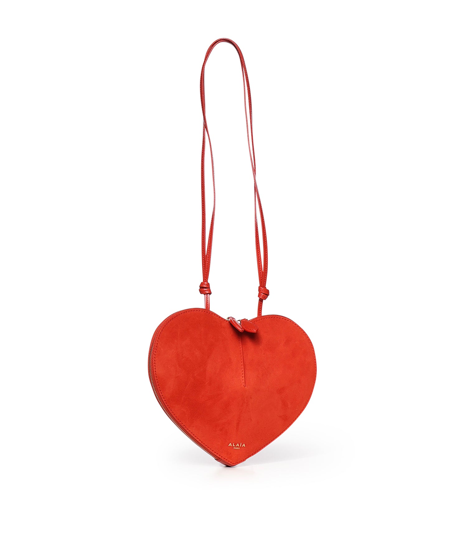 Borsa a tracolla Le Cœur in pelle e suede AA1P003CA577 A50 ALAIA 